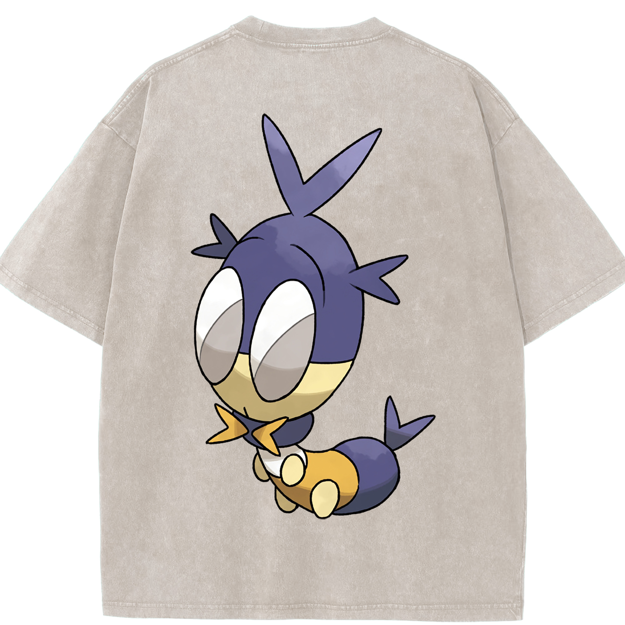 （画像用） ポケットモンスター Pokémon 綿100% ヴィンテージ風 半袖Tシャツ（背面プリント）