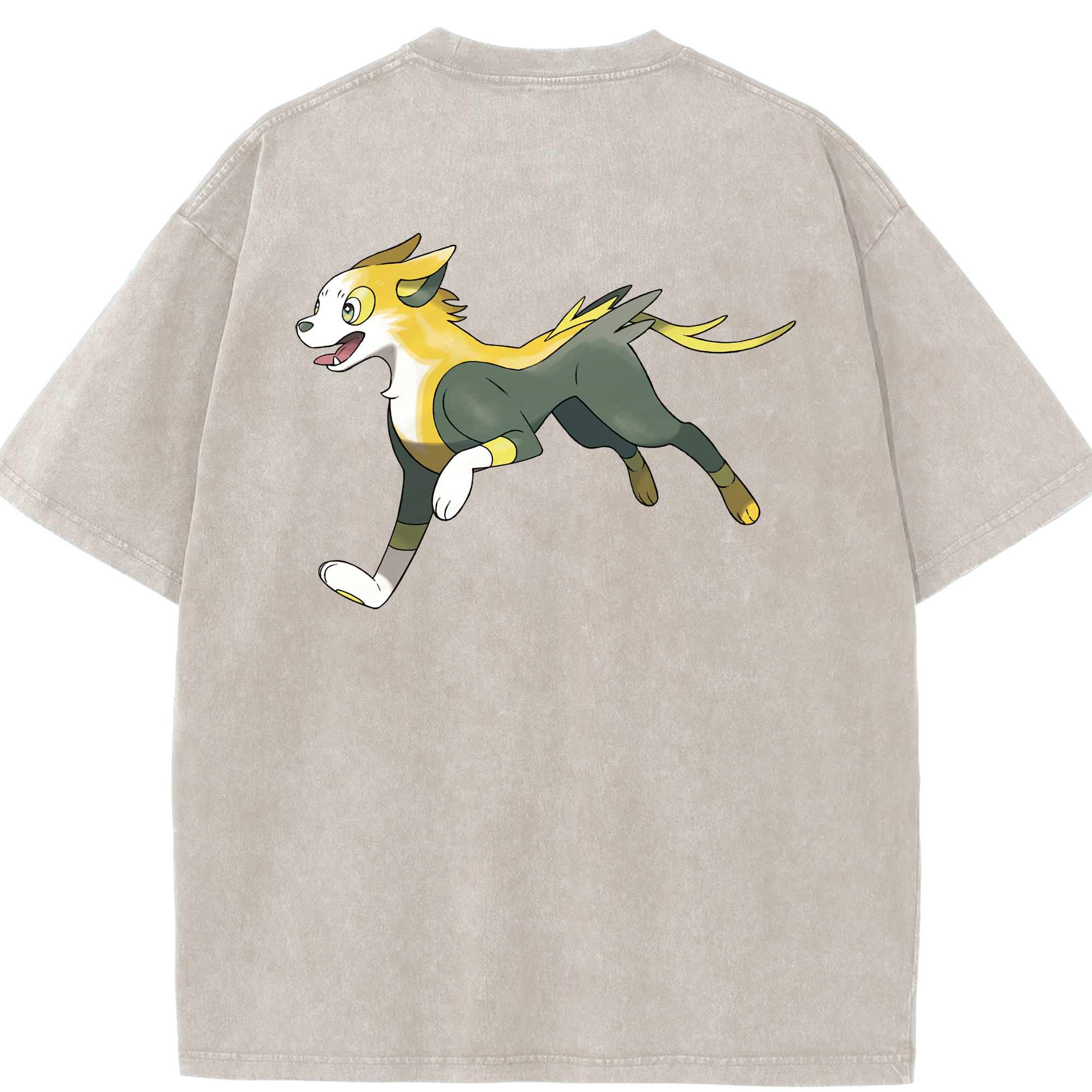 （画像用） ポケットモンスター Pokémon 綿100% ヴィンテージ風 半袖Tシャツ（背面プリント）