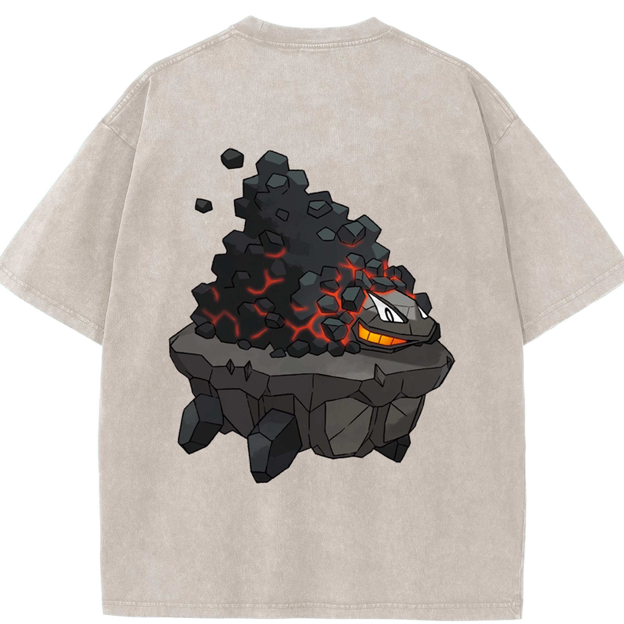 （画像用） ポケットモンスター Pokémon 綿100% ヴィンテージ風 半袖Tシャツ（背面プリント）