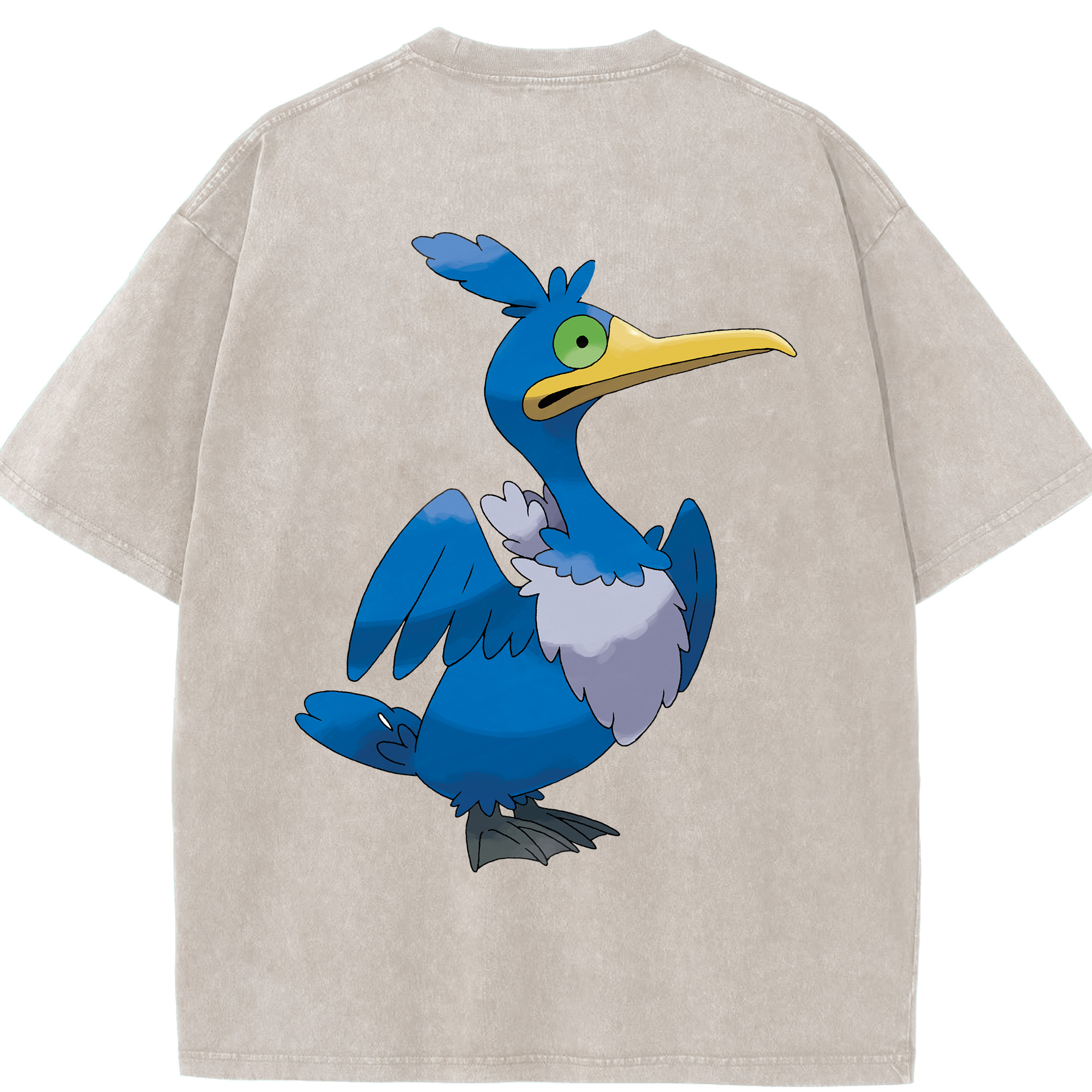 （画像用） ポケットモンスター Pokémon 綿100% ヴィンテージ風 半袖Tシャツ（背面プリント）