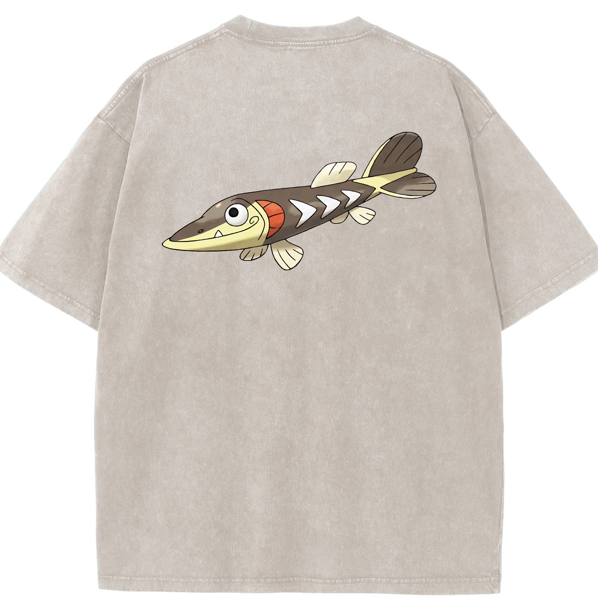（画像用） ポケットモンスター Pokémon 綿100% ヴィンテージ風 半袖Tシャツ（背面プリント）