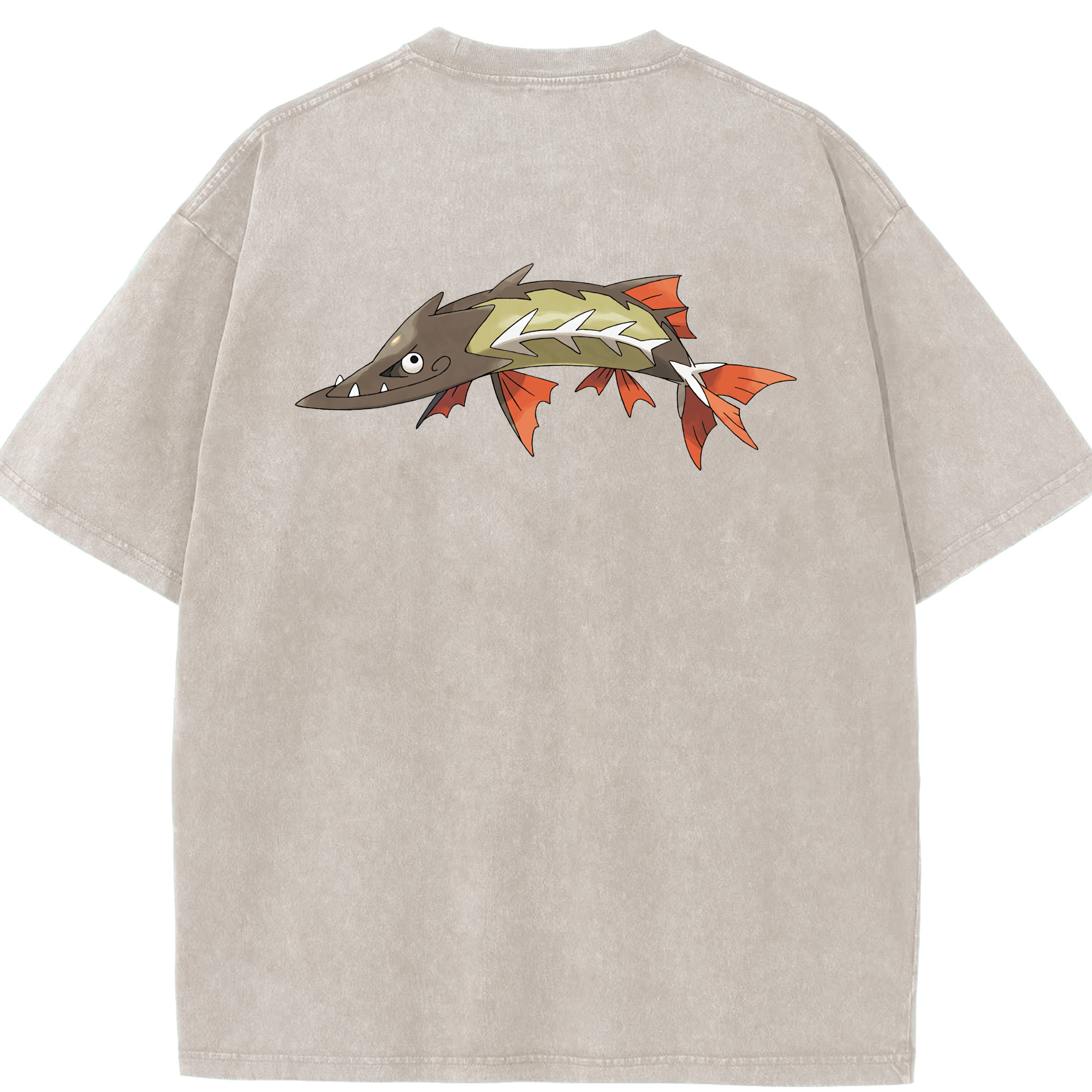 （画像用） ポケットモンスター Pokémon 綿100% ヴィンテージ風 半袖Tシャツ（背面プリント）