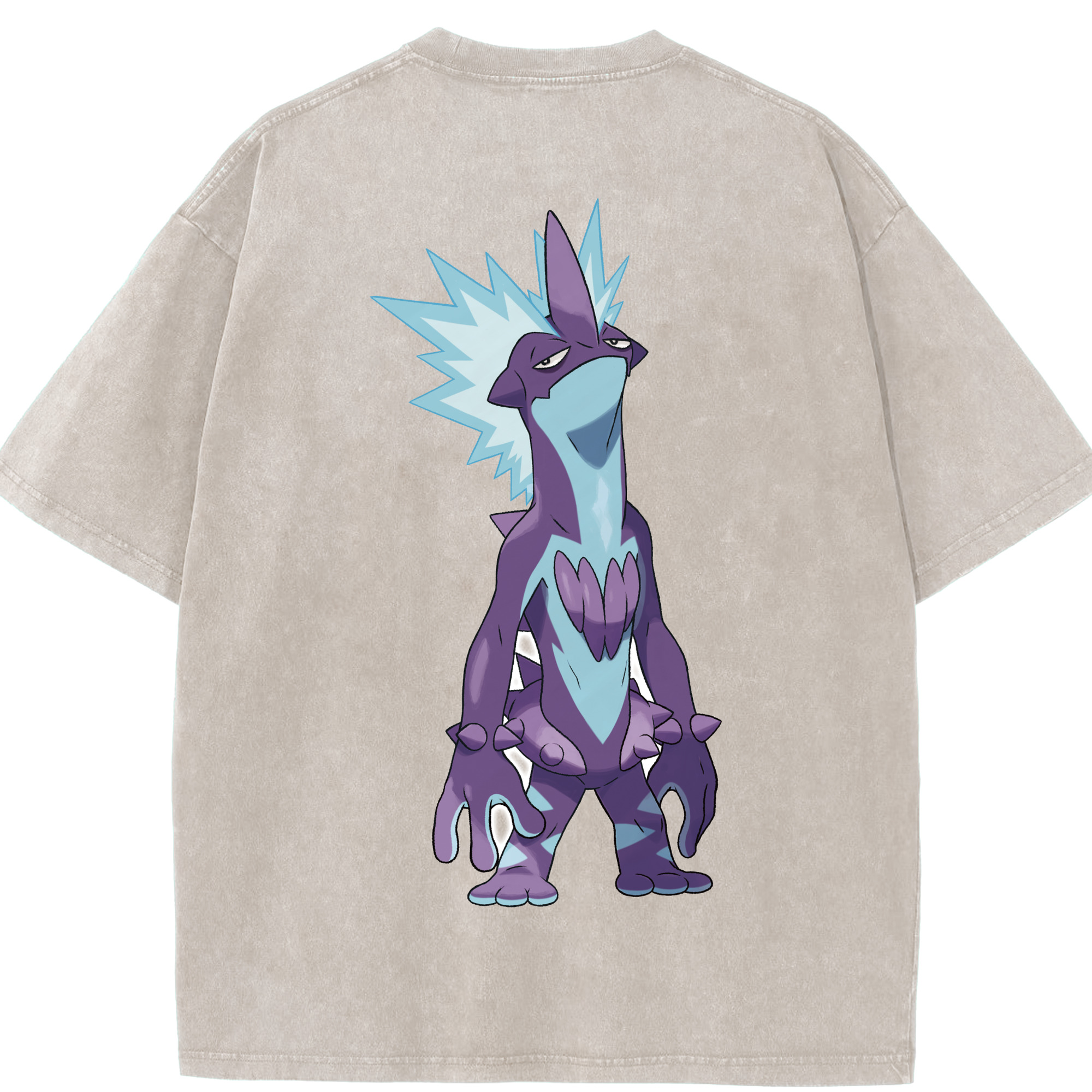 （画像用） ポケットモンスター Pokémon 綿100% ヴィンテージ風 半袖Tシャツ（背面プリント）