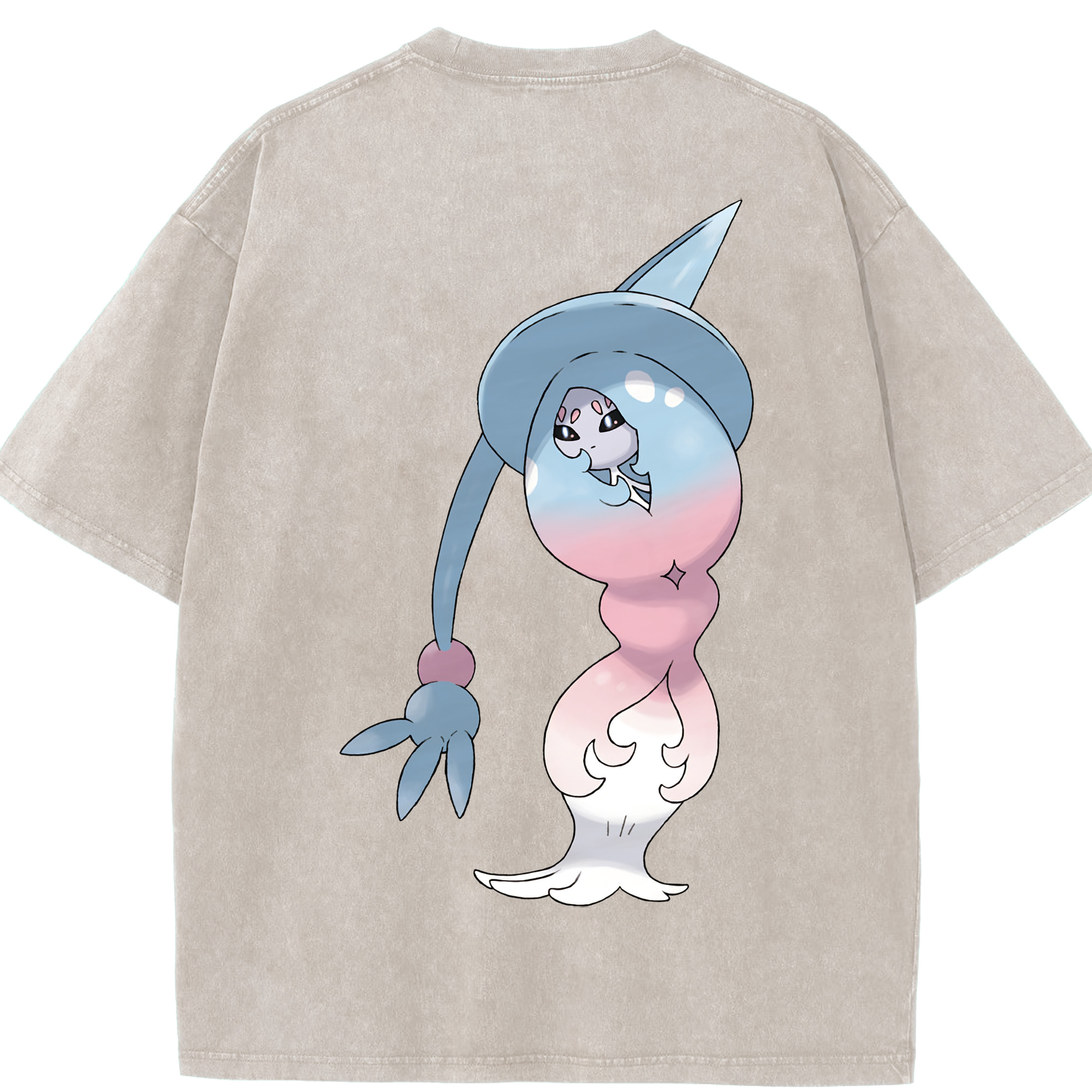 （画像用） ポケットモンスター Pokémon 綿100% ヴィンテージ風 半袖Tシャツ（背面プリント）