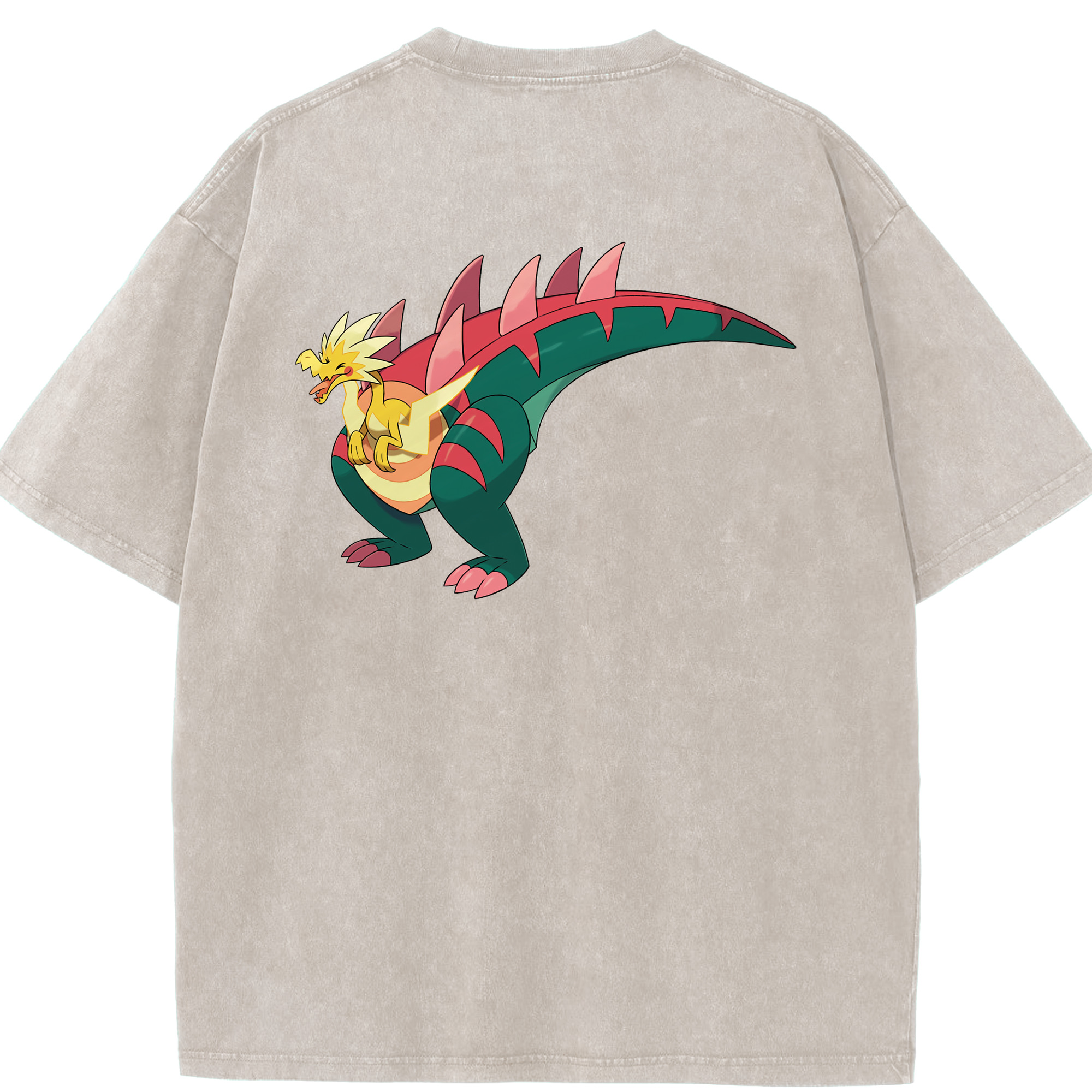 （画像用） ポケットモンスター Pokémon 綿100% ヴィンテージ風 半袖Tシャツ（背面プリント）