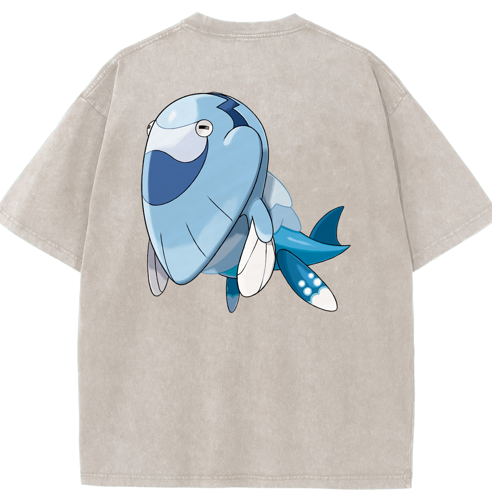 （画像用） ポケットモンスター Pokémon 綿100% ヴィンテージ風 半袖Tシャツ（背面プリント）