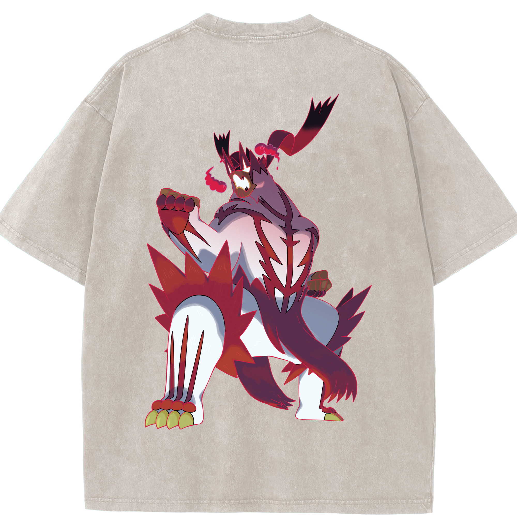 （画像用） ポケットモンスター Pokémon 綿100% ヴィンテージ風 半袖Tシャツ（背面プリント）