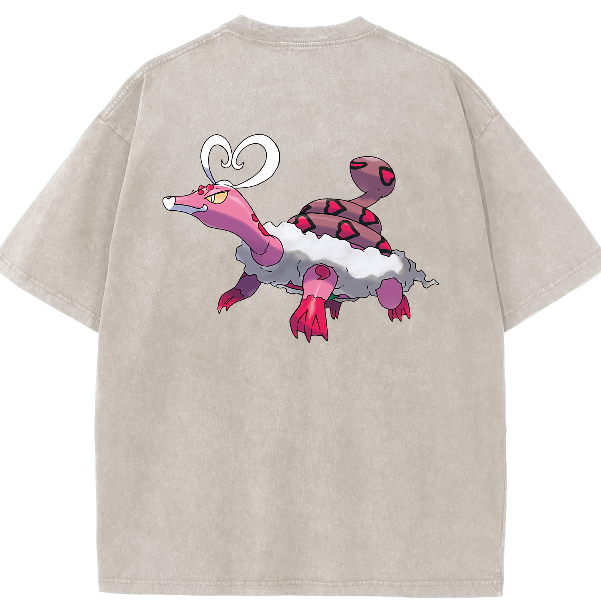 （画像用） ポケットモンスター Pokémon 綿100% ヴィンテージ風 半袖Tシャツ（背面プリント）