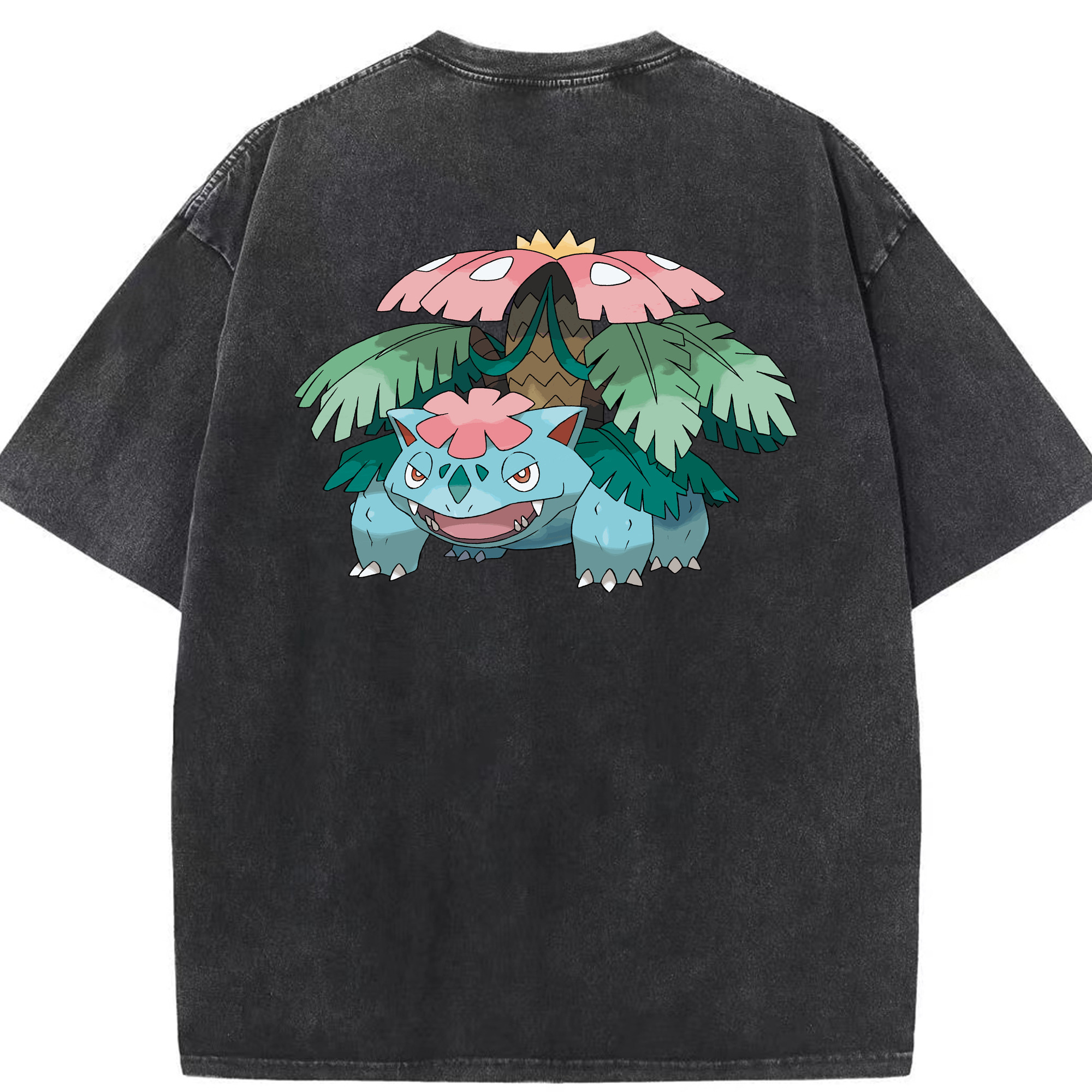 （画像用） ポケットモンスター Pokémon 綿100% ヴィンテージ風 半袖Tシャツ（背面プリント）