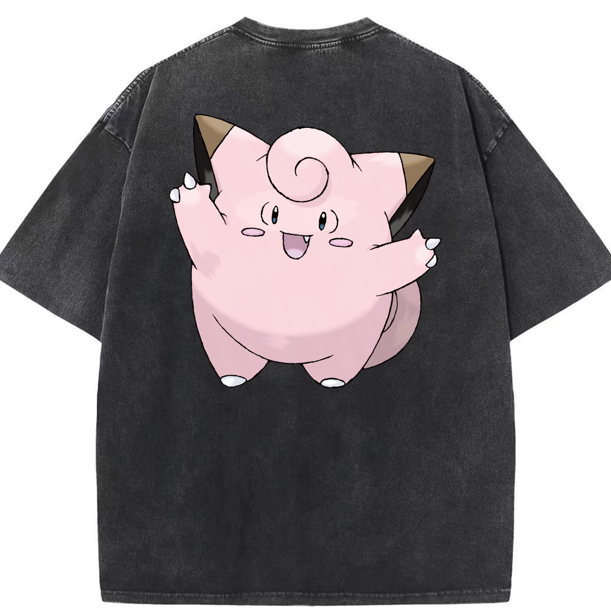 （画像用） ポケットモンスター Pokémon 綿100% ヴィンテージ風 半袖Tシャツ（背面プリント）