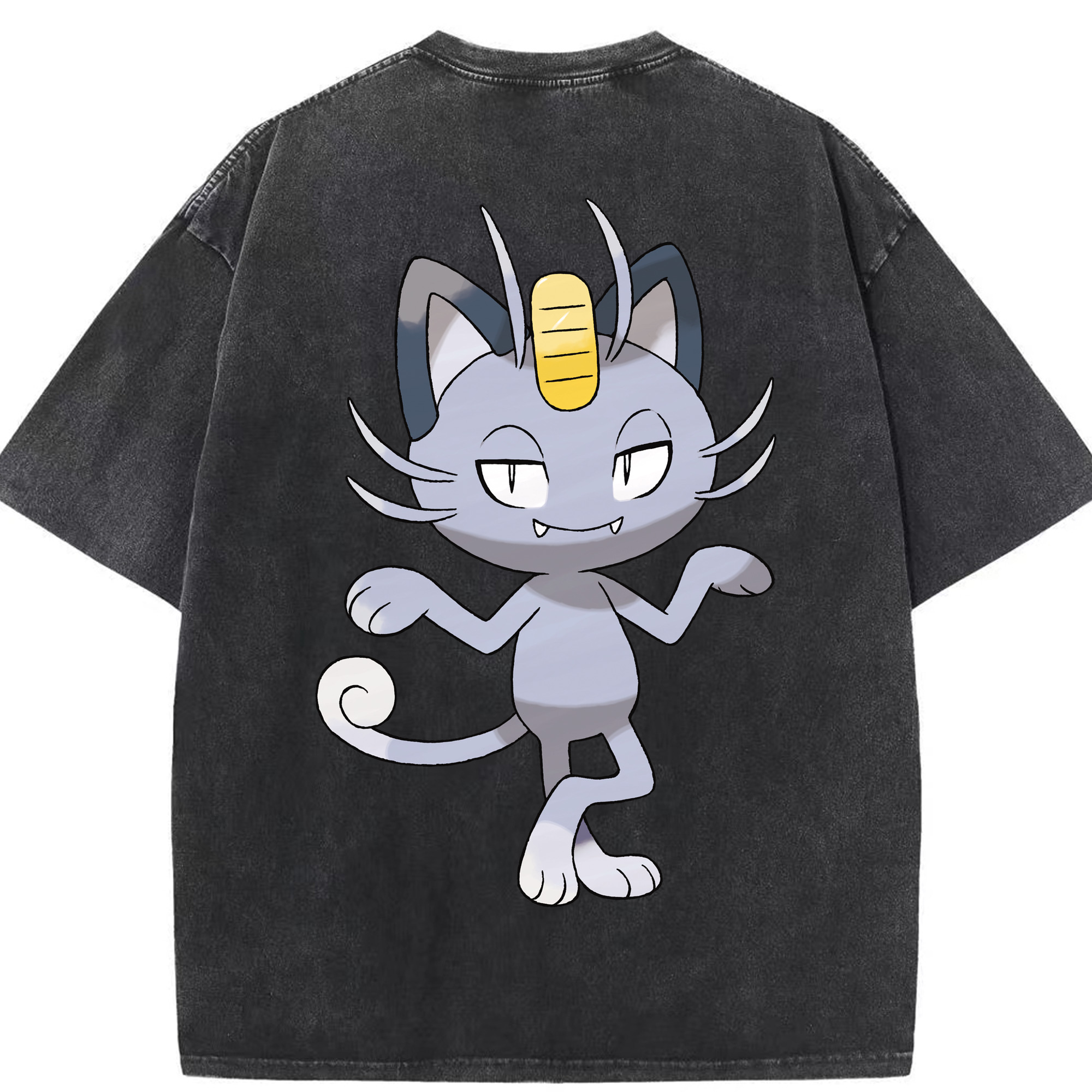 （画像用） ポケットモンスター Pokémon 綿100% ヴィンテージ風 半袖Tシャツ（背面プリント）