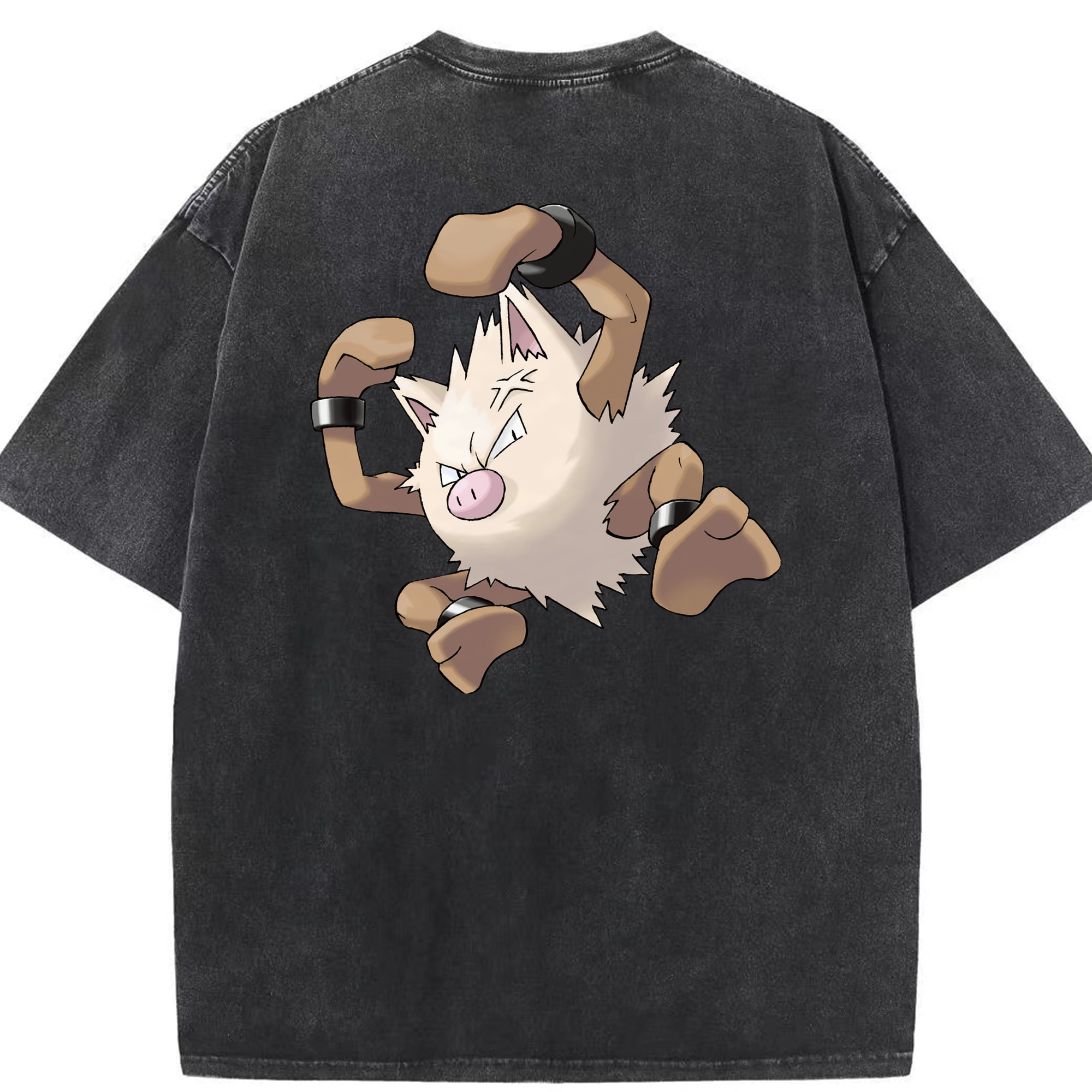 （画像用） ポケットモンスター Pokémon 綿100% ヴィンテージ風 半袖Tシャツ（背面プリント）