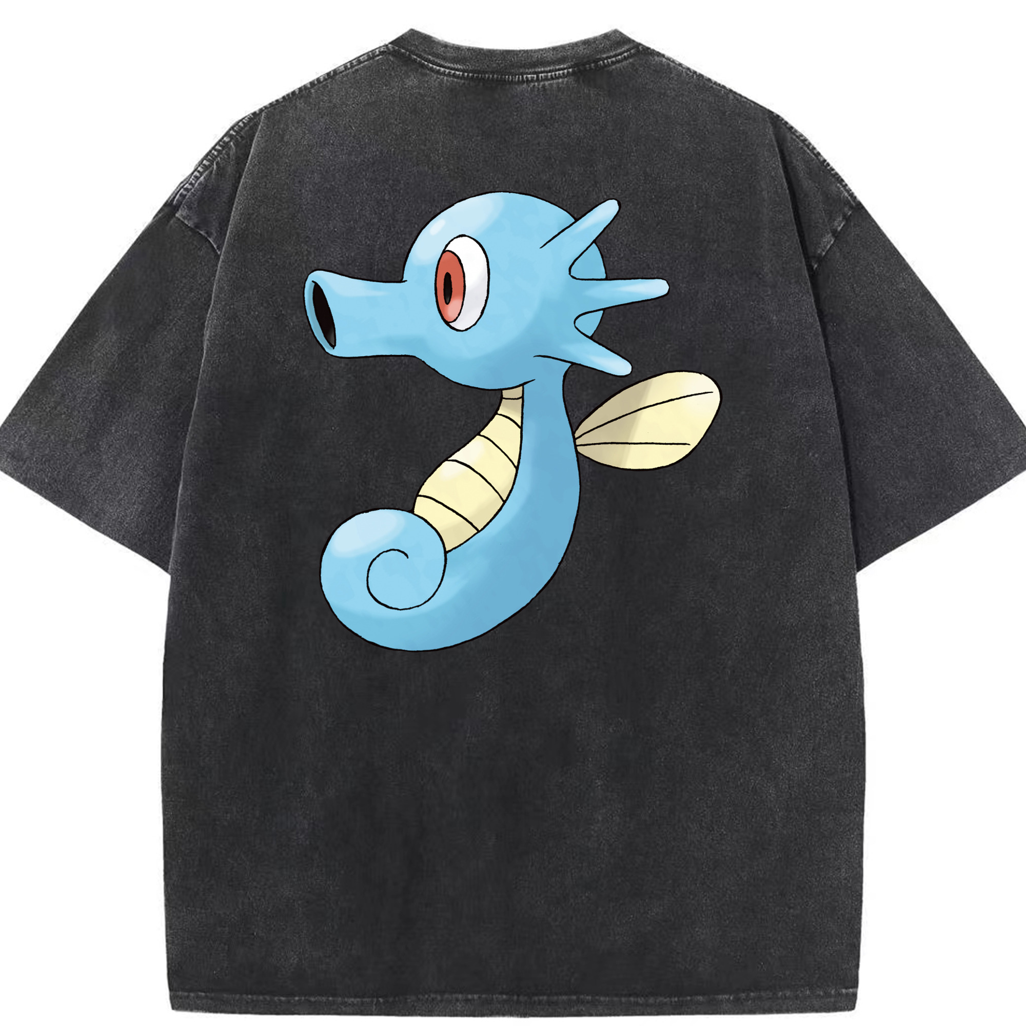 （画像用） ポケットモンスター Pokémon 綿100% ヴィンテージ風 半袖Tシャツ（背面プリント）