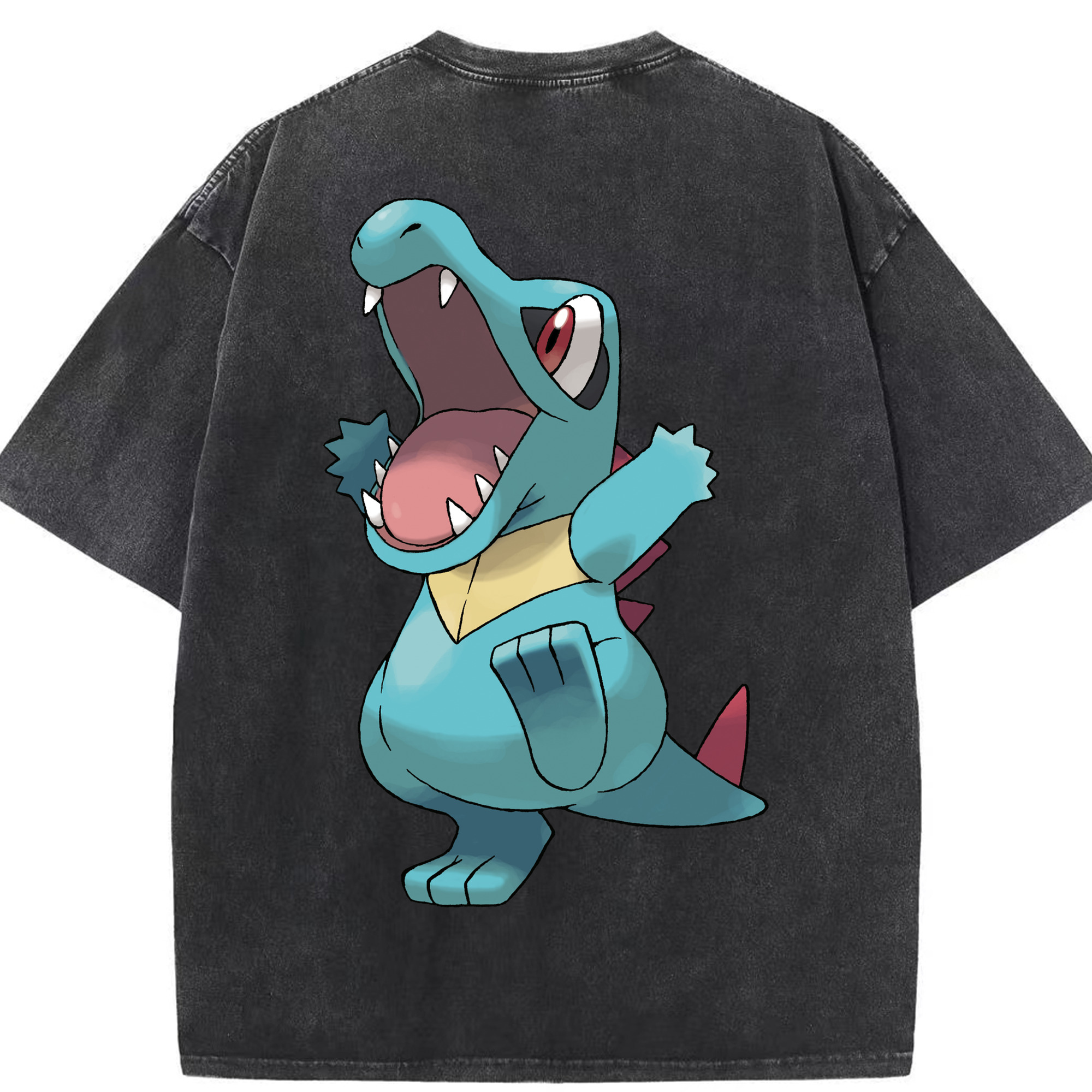 （画像用） ポケットモンスター Pokémon 綿100% ヴィンテージ風 半袖Tシャツ（背面プリント）