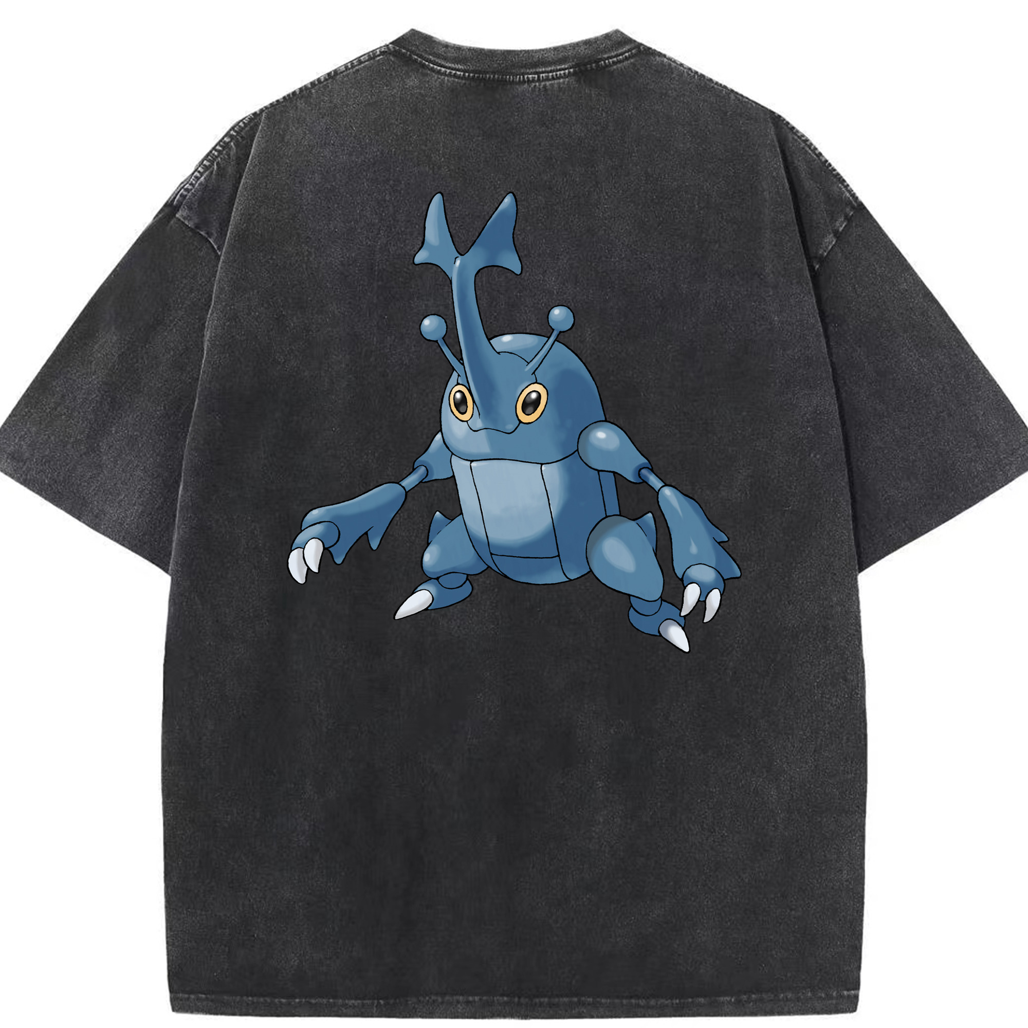 （画像用） ポケットモンスター Pokémon 綿100% ヴィンテージ風 半袖Tシャツ（背面プリント）