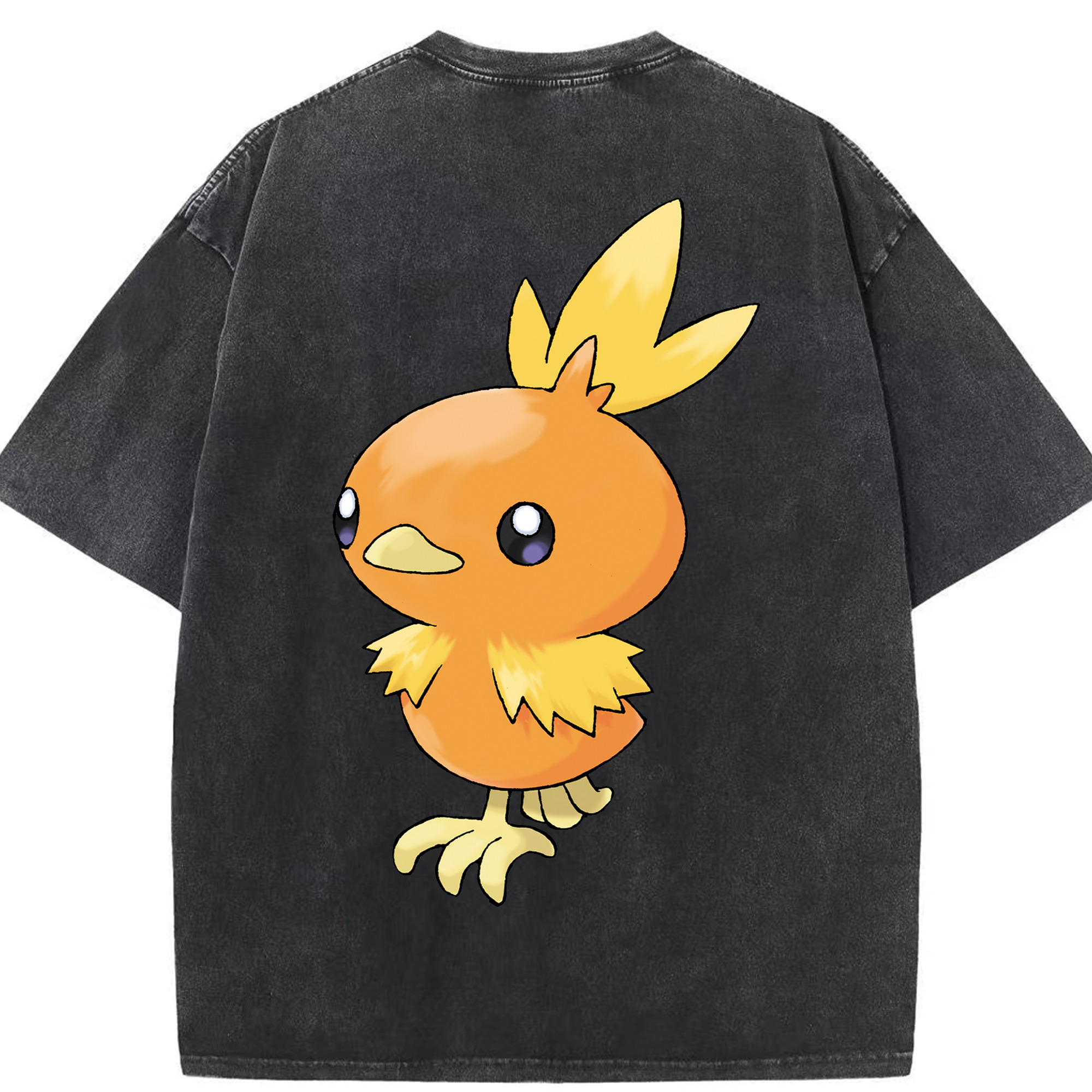 （画像用） ポケットモンスター Pokémon 綿100% ヴィンテージ風 半袖Tシャツ（背面プリント）