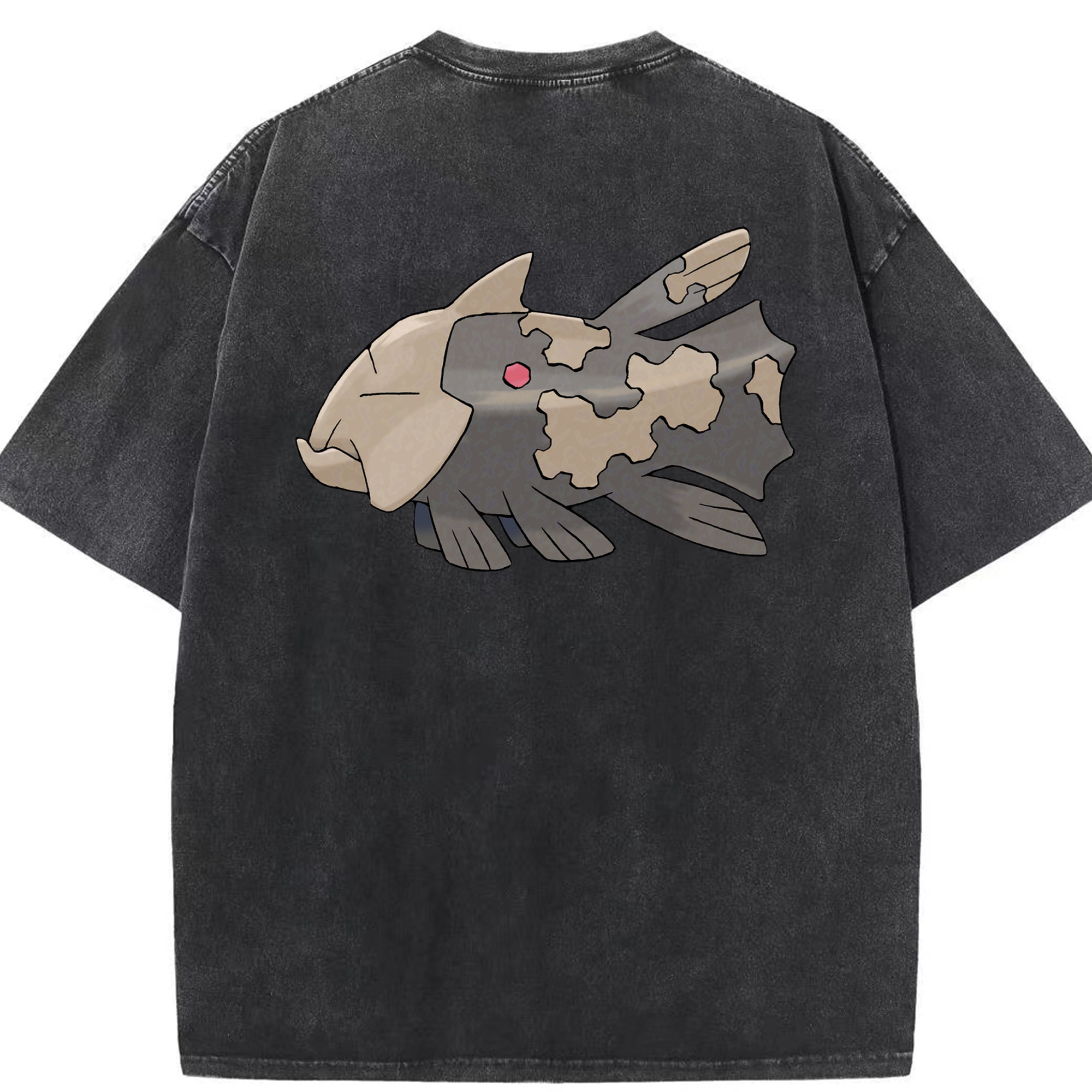 （画像用） ポケットモンスター Pokémon 綿100% ヴィンテージ風 半袖Tシャツ（背面プリント）