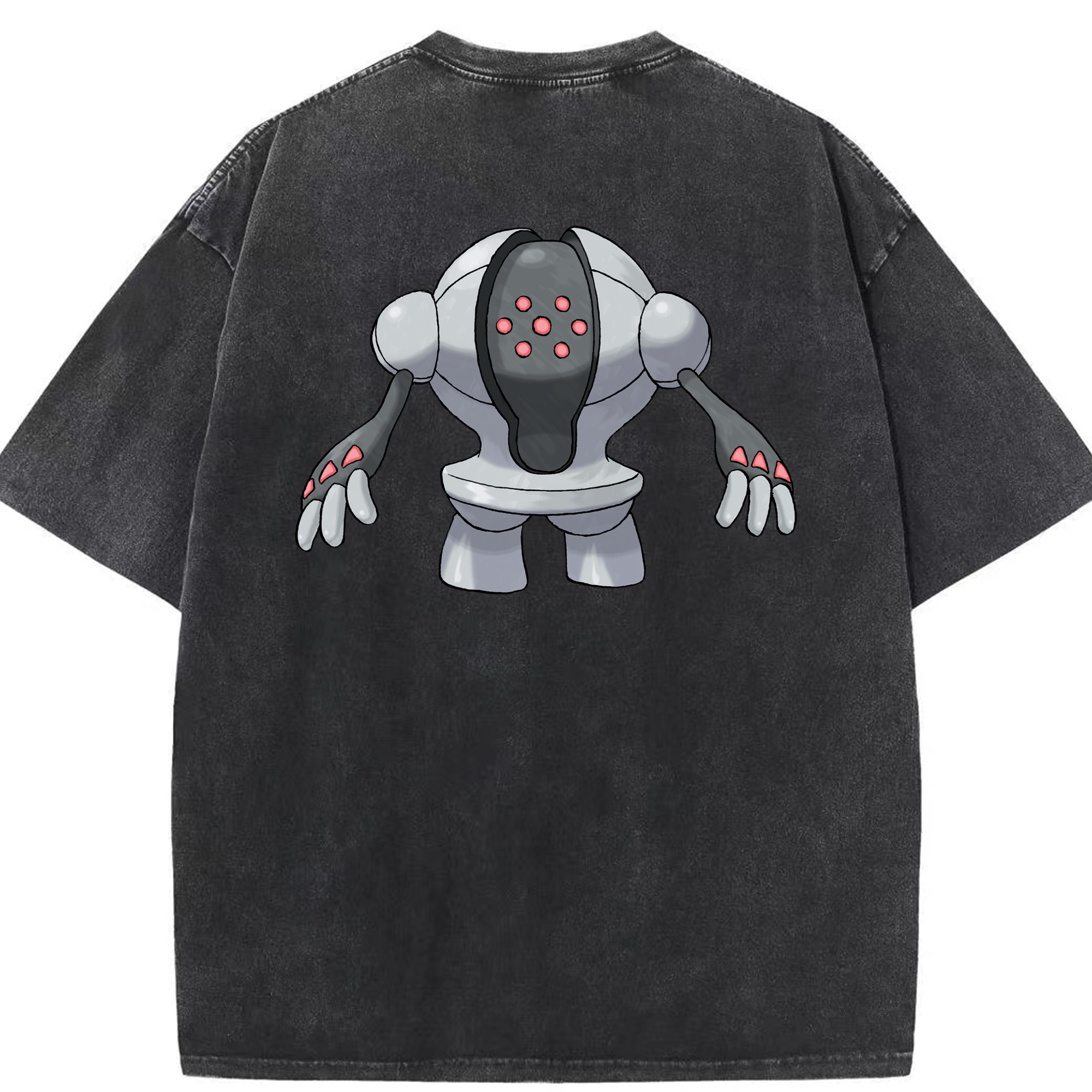 （画像用） ポケットモンスター Pokémon 綿100% ヴィンテージ風 半袖Tシャツ（背面プリント）