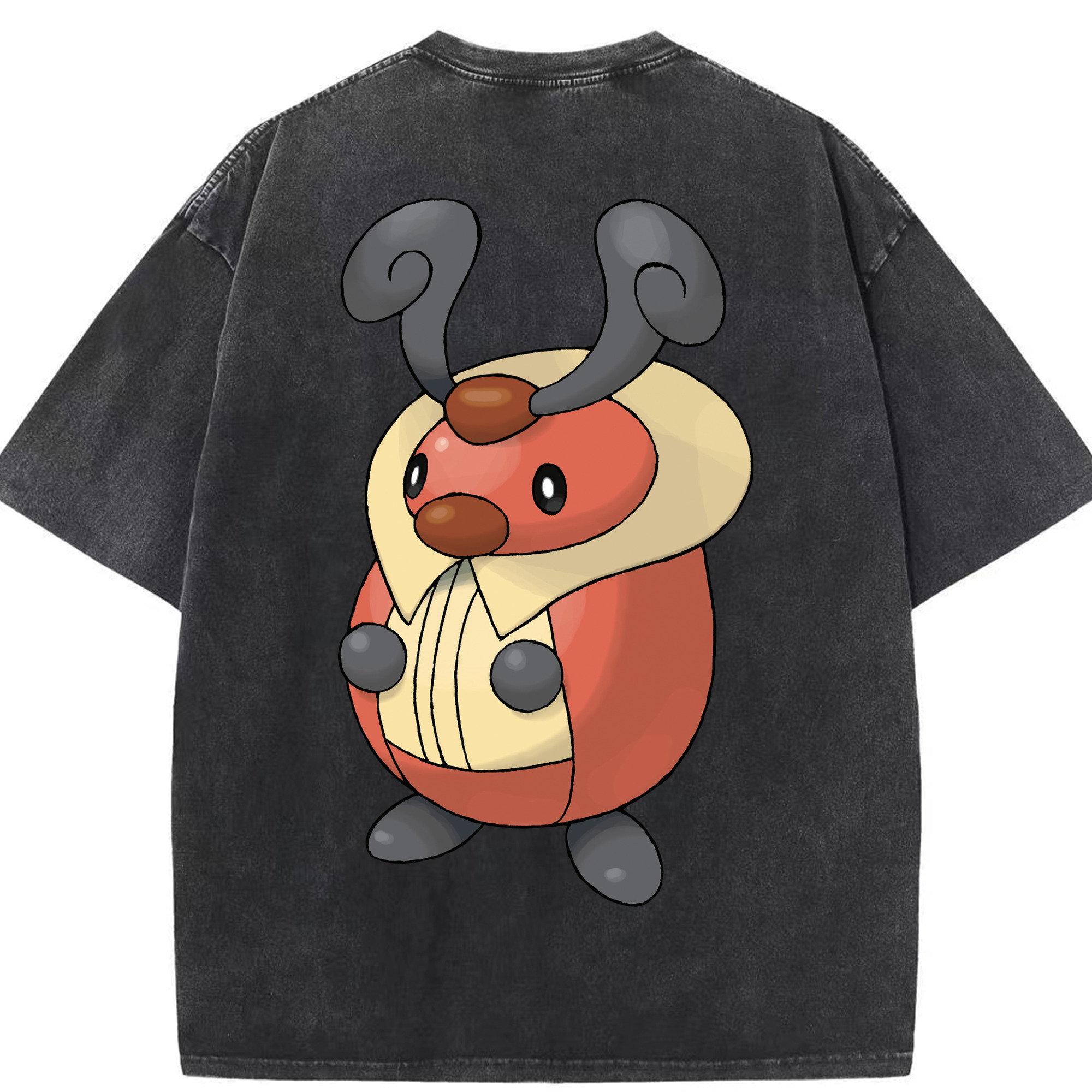 （画像用） ポケットモンスター Pokémon 綿100% ヴィンテージ風 半袖Tシャツ（背面プリント）