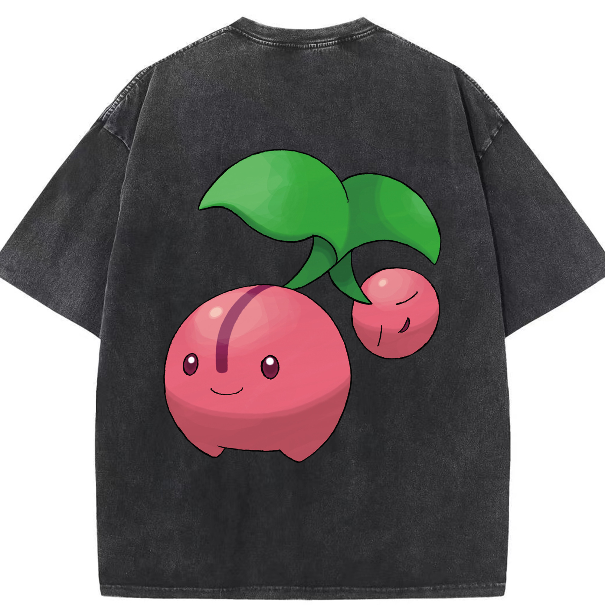 （画像用） ポケットモンスター Pokémon 綿100% ヴィンテージ風 半袖Tシャツ（背面プリント）