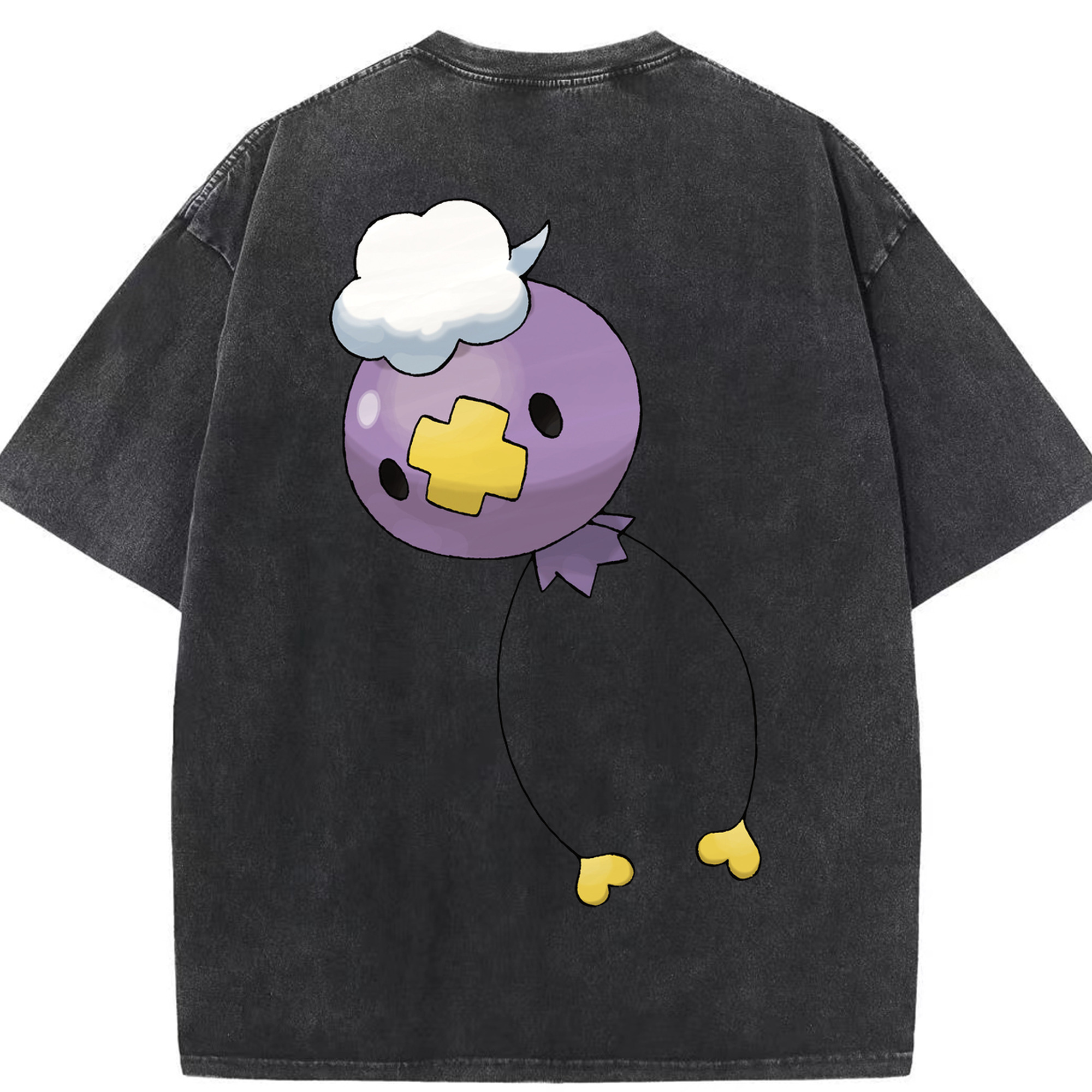 （画像用） ポケットモンスター Pokémon 綿100% ヴィンテージ風 半袖Tシャツ（背面プリント）