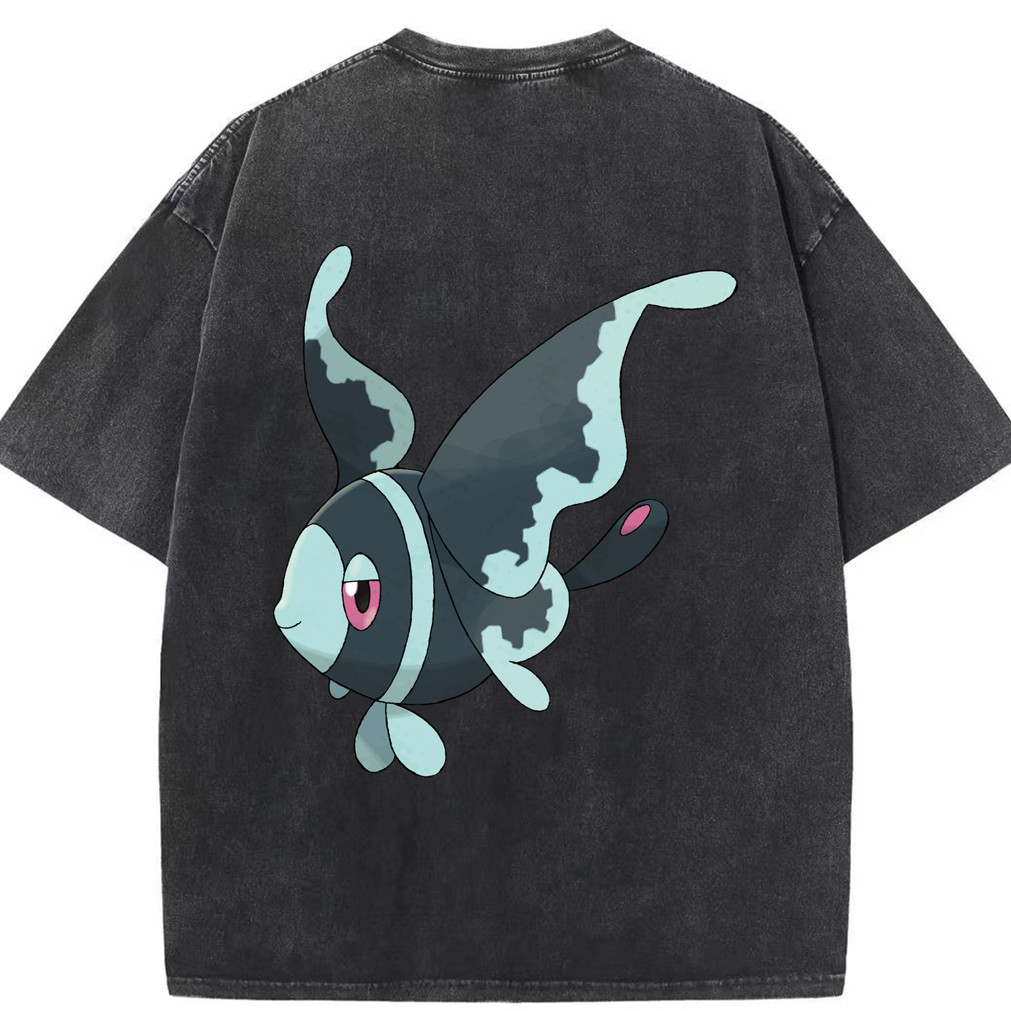 （画像用） ポケットモンスター Pokémon 綿100% ヴィンテージ風 半袖Tシャツ（背面プリント）