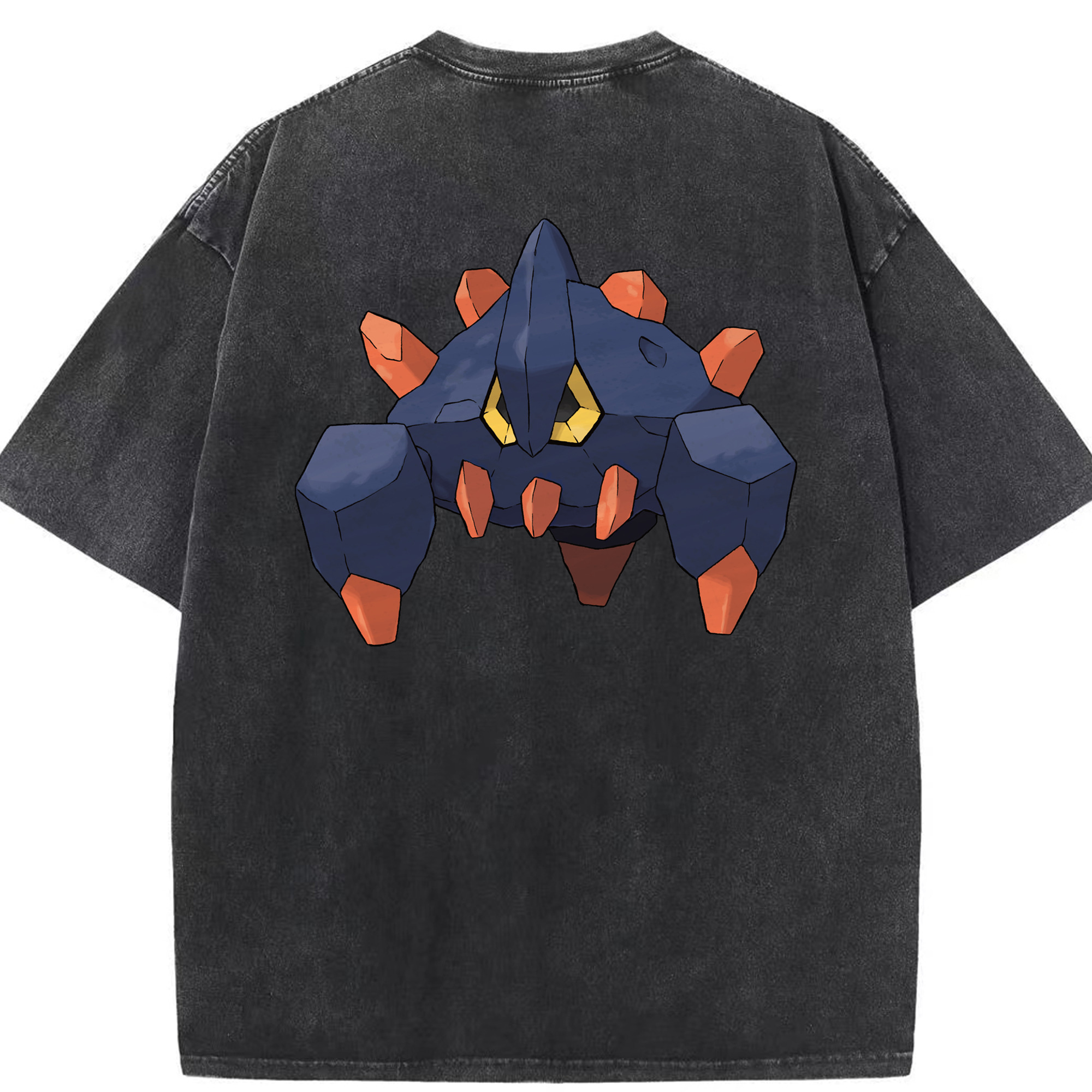 （画像用） ポケットモンスター Pokémon 綿100% ヴィンテージ風 半袖Tシャツ（背面プリント）