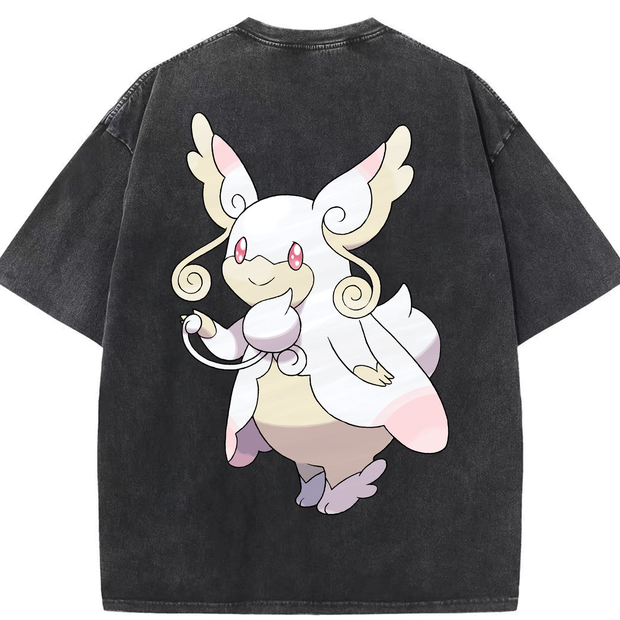 （画像用） ポケットモンスター Pokémon 綿100% ヴィンテージ風 半袖Tシャツ（背面プリント）
