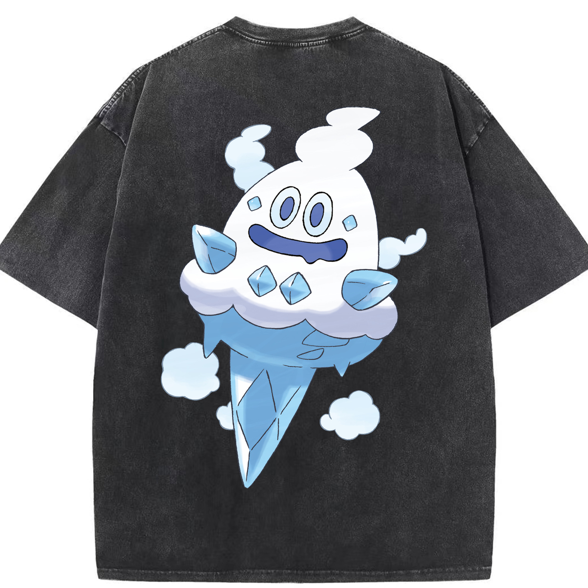 （画像用） ポケットモンスター Pokémon 綿100% ヴィンテージ風 半袖Tシャツ（背面プリント）