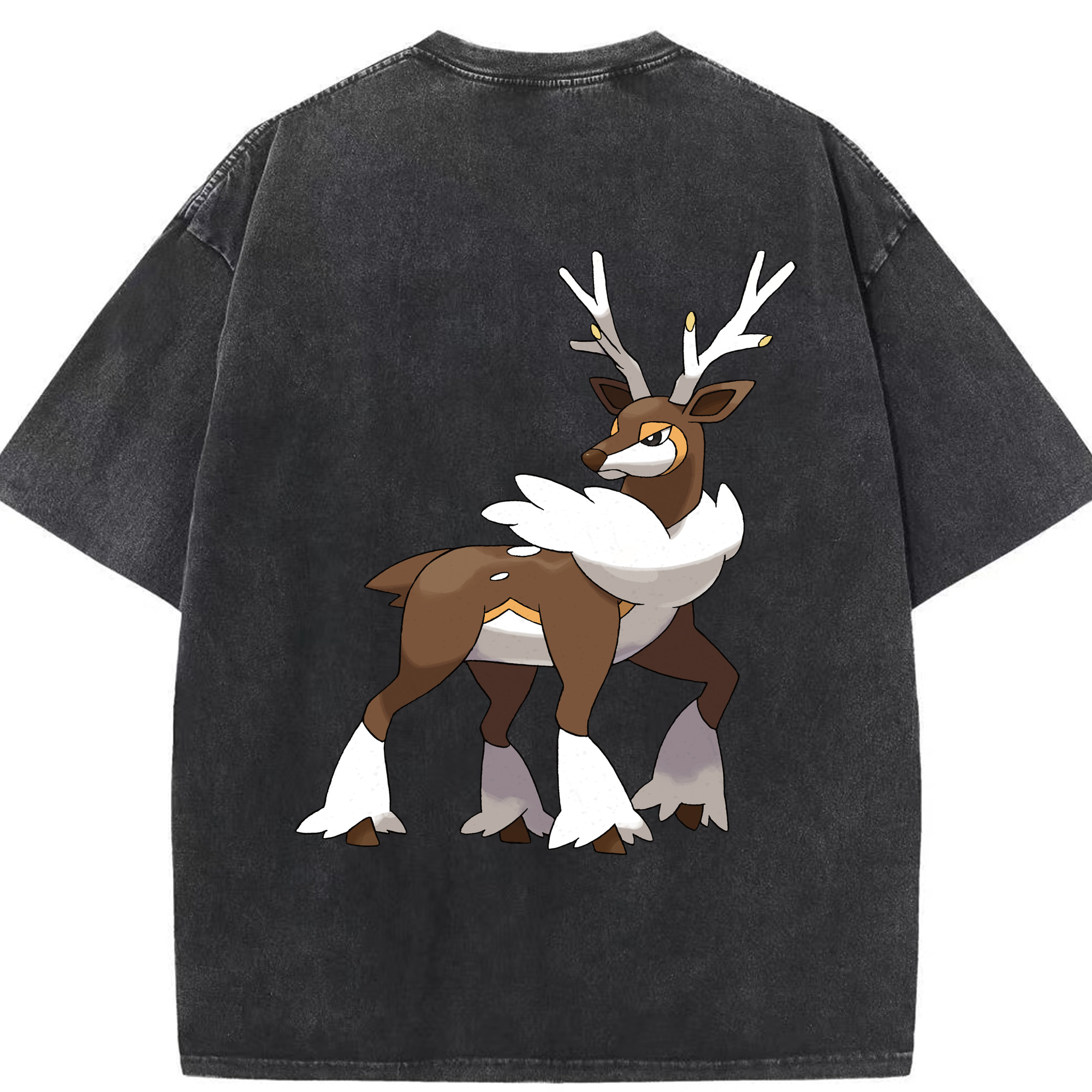 （画像用） ポケットモンスター Pokémon 綿100% ヴィンテージ風 半袖Tシャツ（背面プリント）
