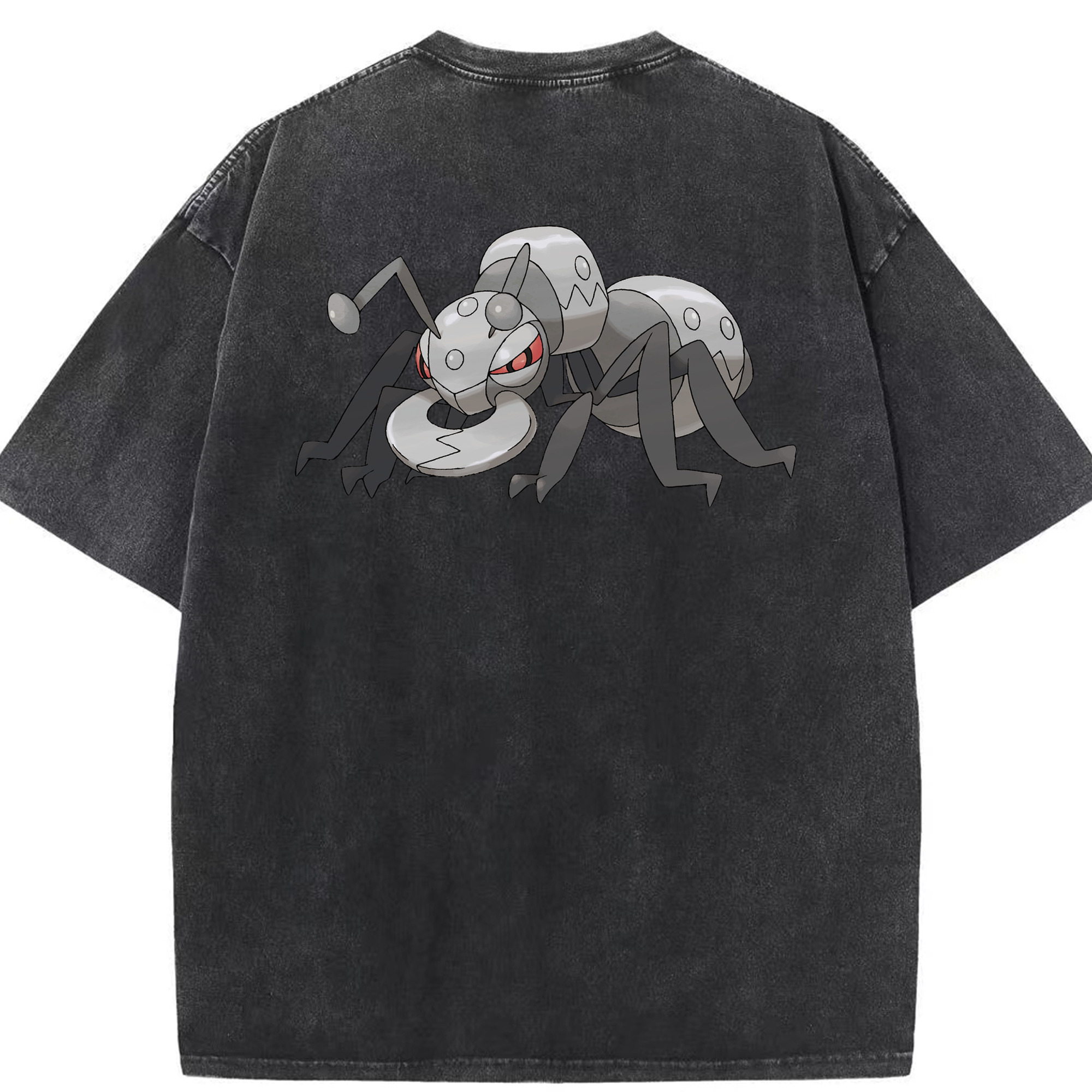 （画像用） ポケットモンスター Pokémon 綿100% ヴィンテージ風 半袖Tシャツ（背面プリント）