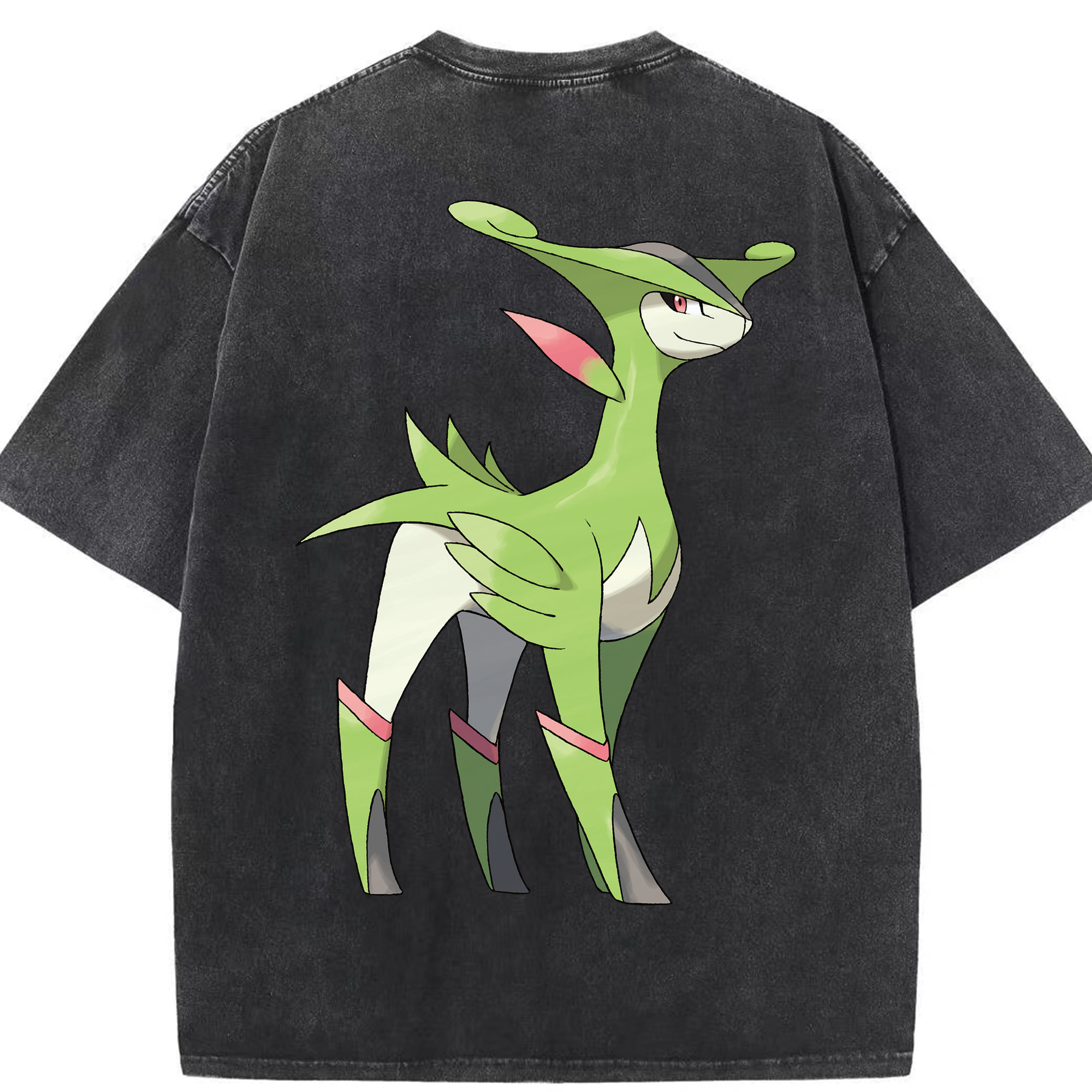 （画像用） ポケットモンスター Pokémon 綿100% ヴィンテージ風 半袖Tシャツ（背面プリント）