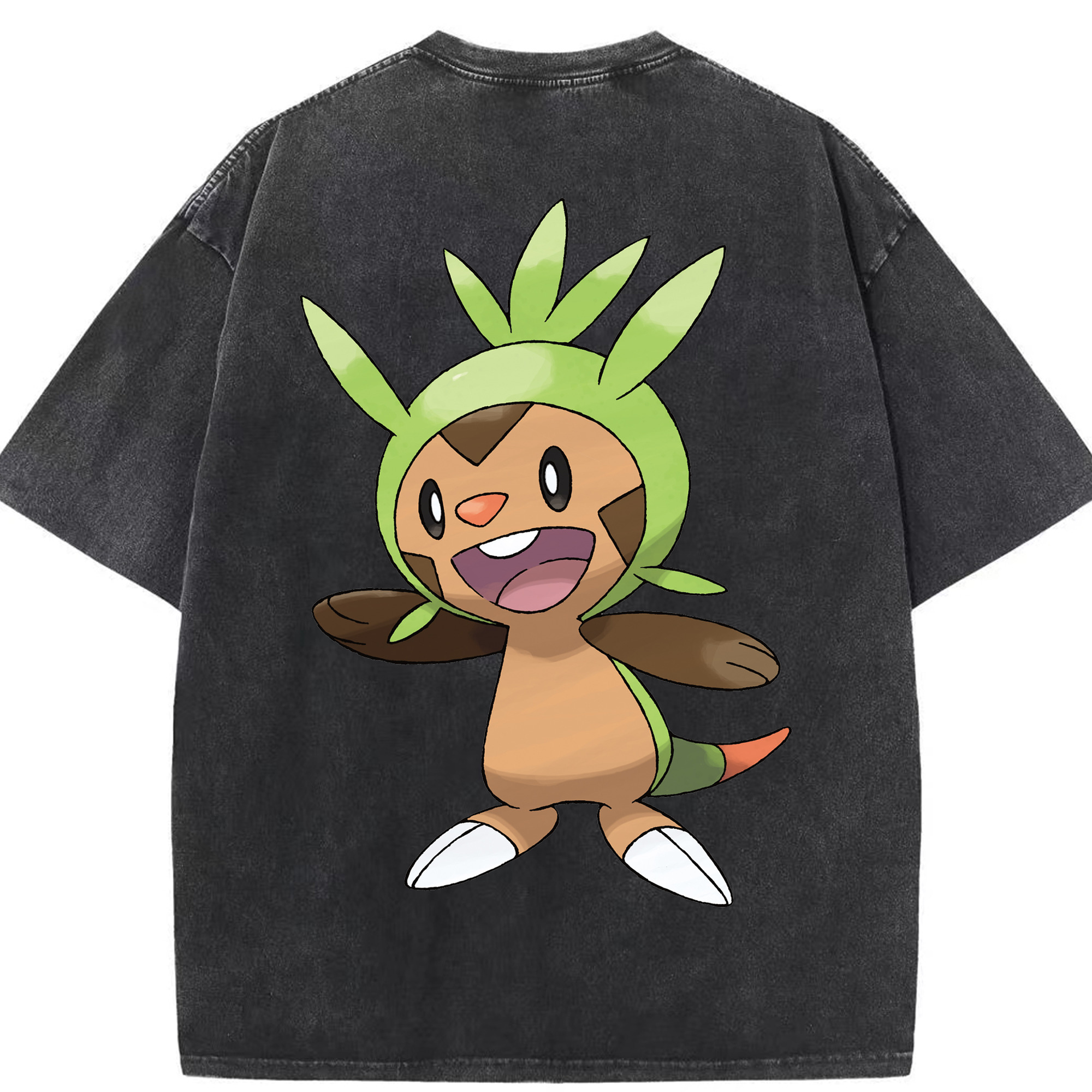 （画像用） ポケットモンスター Pokémon 綿100% ヴィンテージ風 半袖Tシャツ（背面プリント）