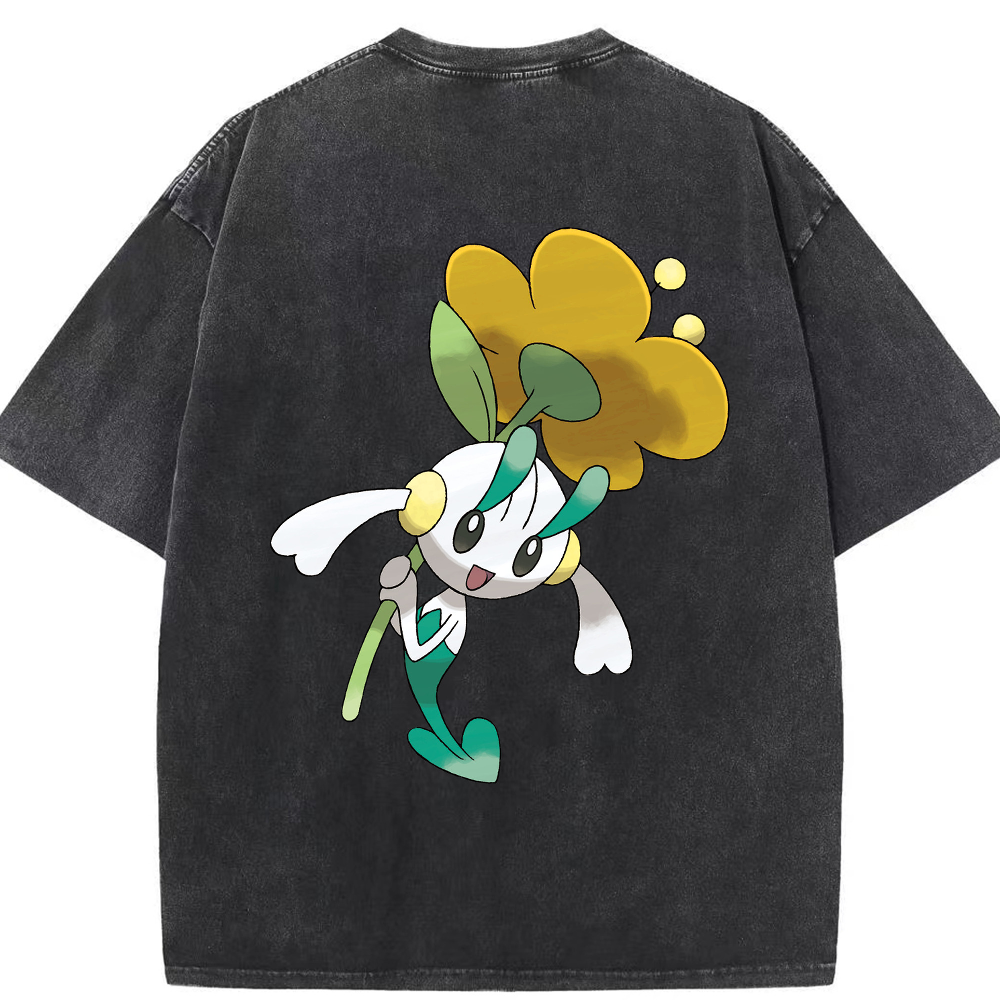 （画像用） ポケットモンスター Pokémon 綿100% ヴィンテージ風 半袖Tシャツ（背面プリント）