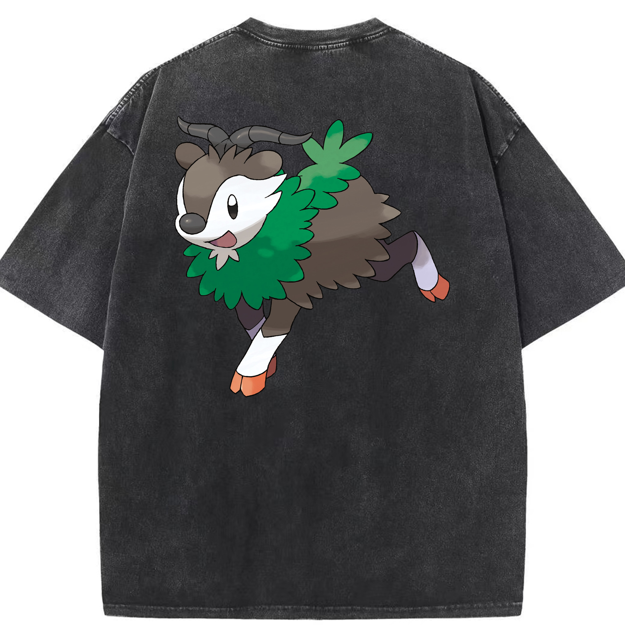 （画像用） ポケットモンスター Pokémon 綿100% ヴィンテージ風 半袖Tシャツ（背面プリント）