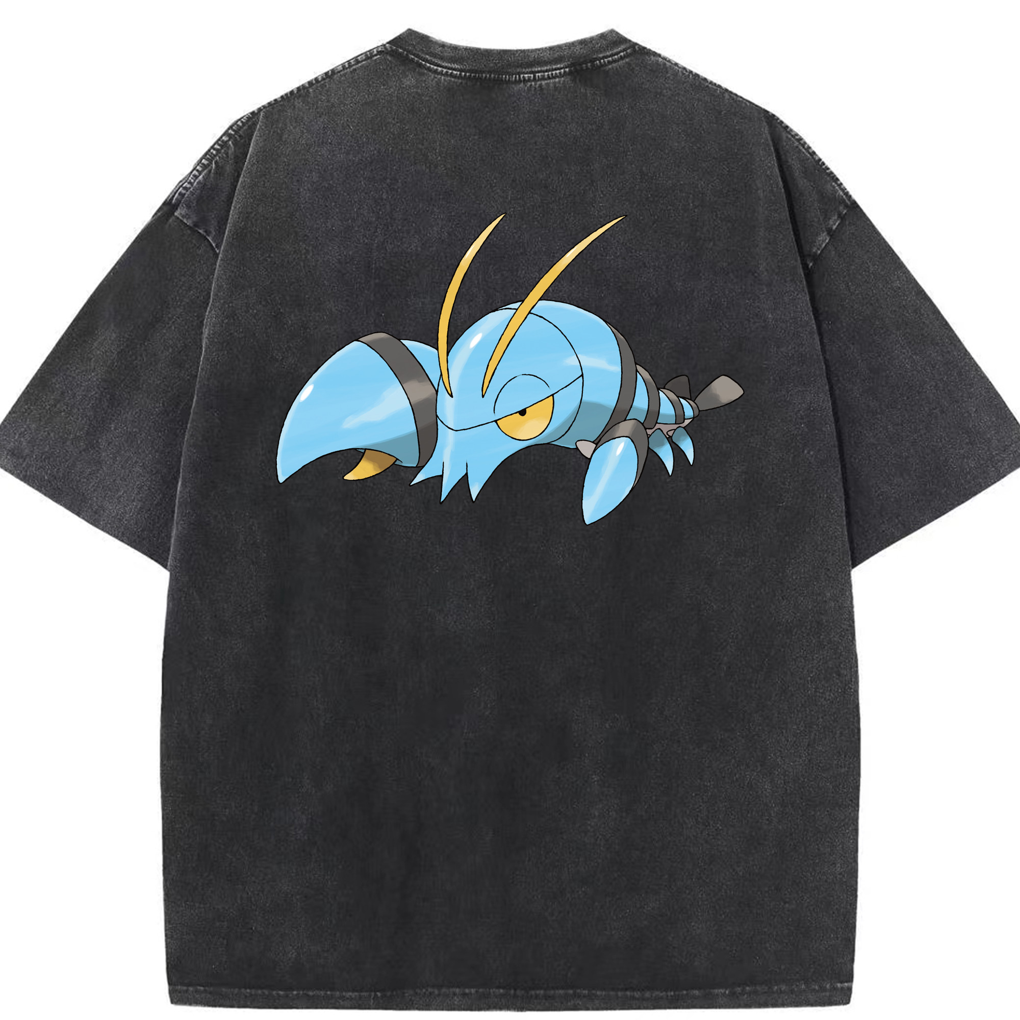 （画像用） ポケットモンスター Pokémon 綿100% ヴィンテージ風 半袖Tシャツ（背面プリント）