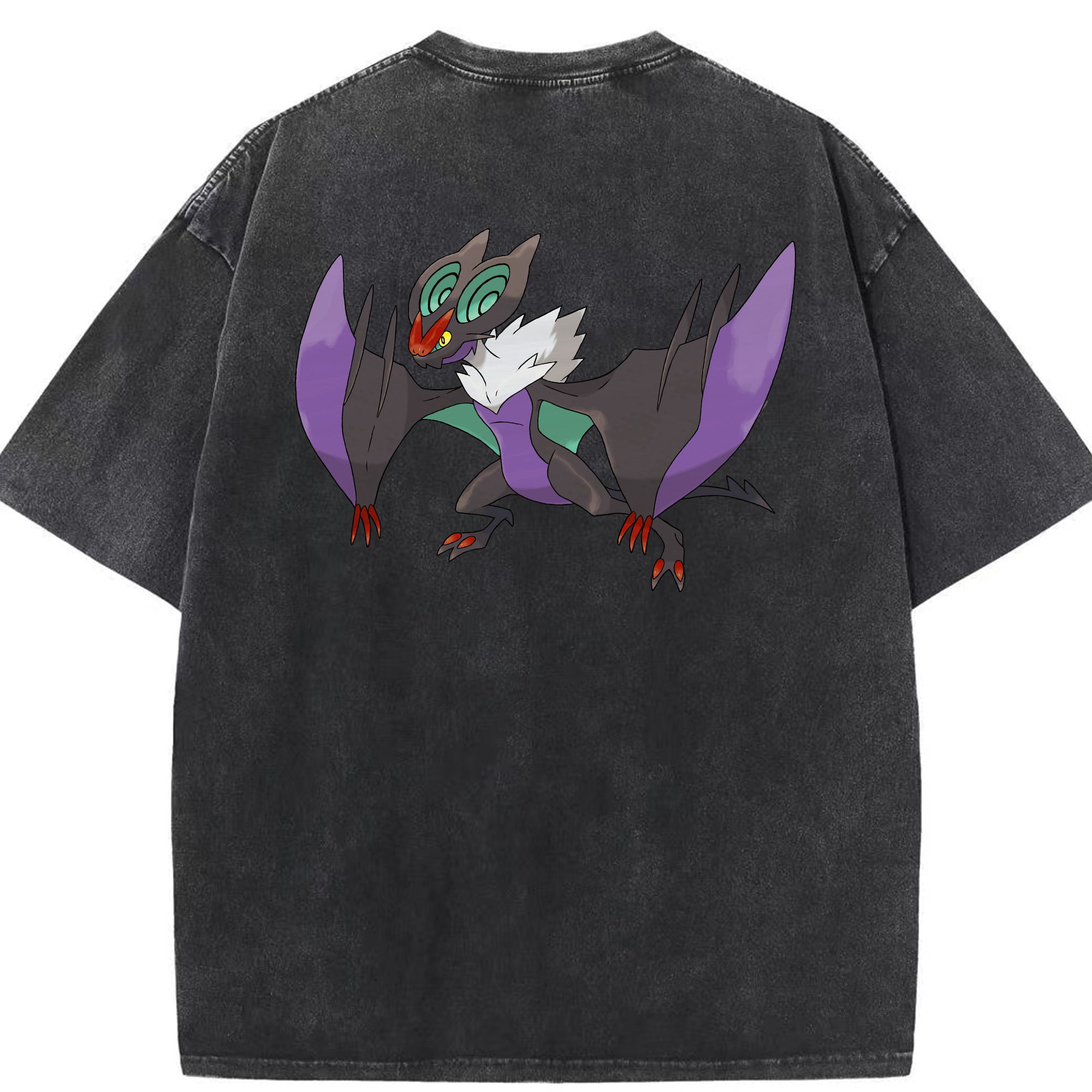 （画像用） ポケットモンスター Pokémon 綿100% ヴィンテージ風 半袖Tシャツ（背面プリント）