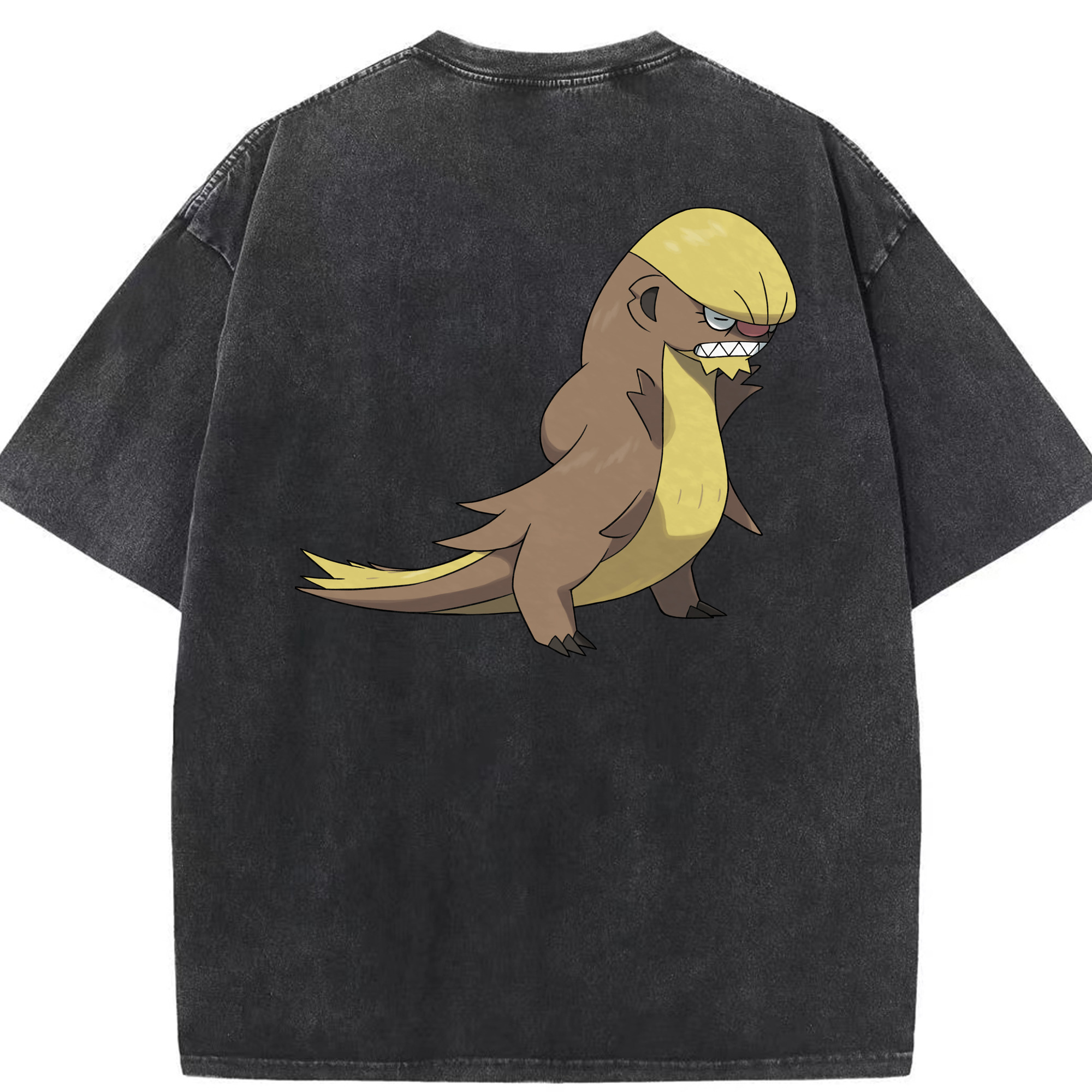 （画像用） ポケットモンスター Pokémon 綿100% ヴィンテージ風 半袖Tシャツ（背面プリント）
