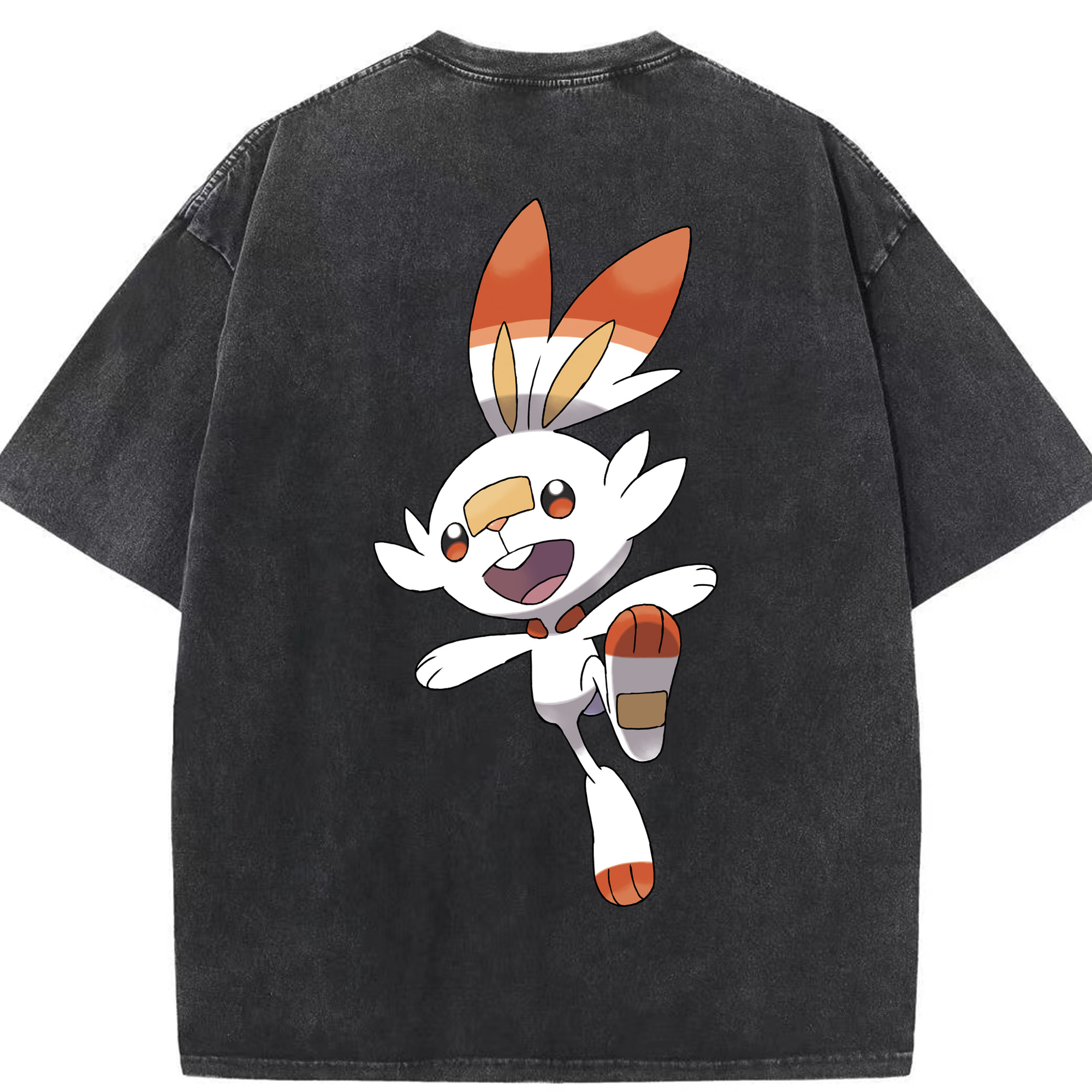 （画像用） ポケットモンスター Pokémon 綿100% ヴィンテージ風 半袖Tシャツ（背面プリント）