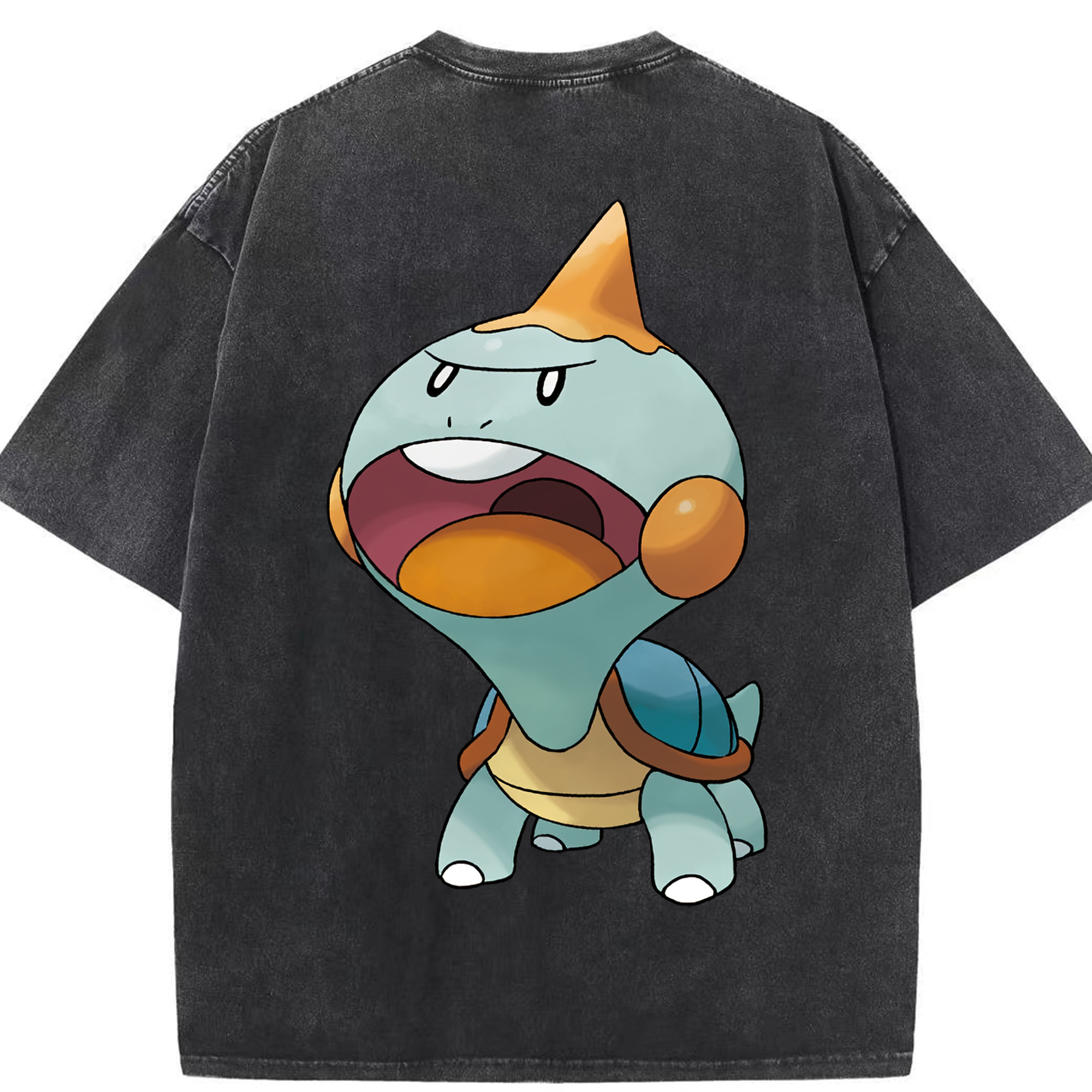 （画像用） ポケットモンスター Pokémon 綿100% ヴィンテージ風 半袖Tシャツ（背面プリント）