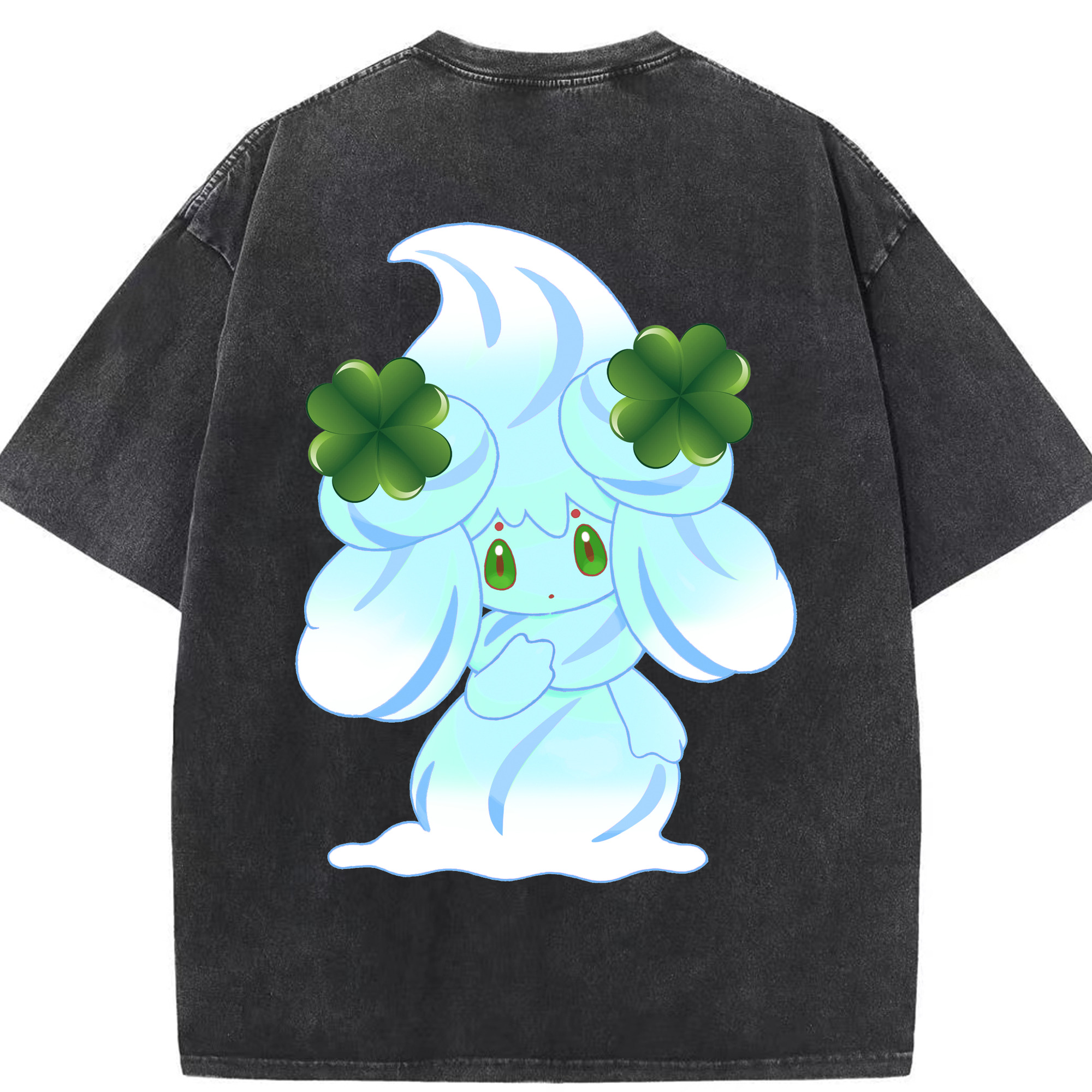 （画像用） ポケットモンスター Pokémon 綿100% ヴィンテージ風 半袖Tシャツ（背面プリント）