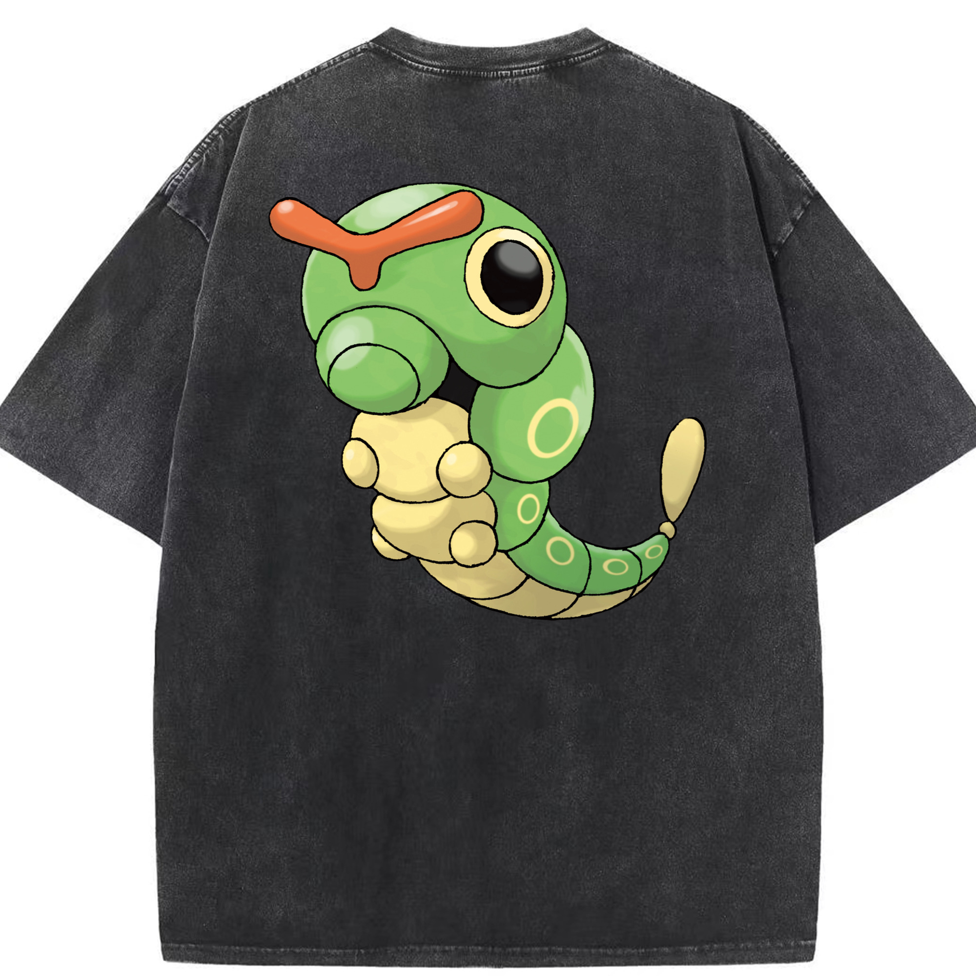 （画像用） ポケットモンスター Pokémon 綿100% ヴィンテージ風 半袖Tシャツ（背面プリント）