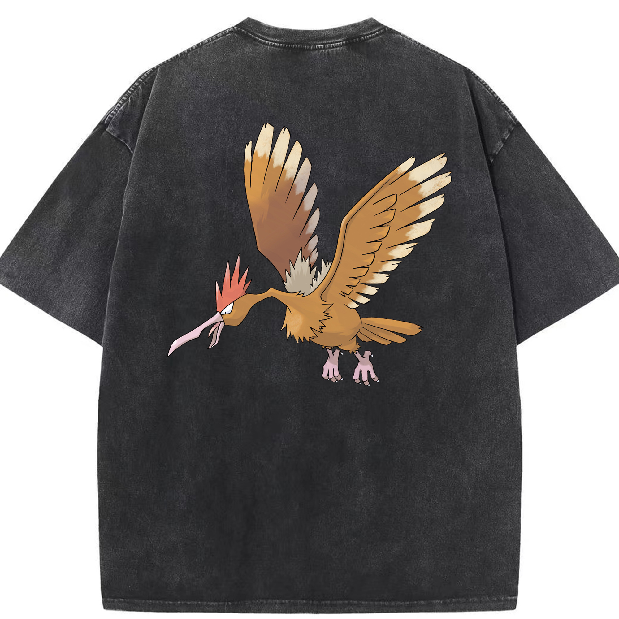 （画像用） ポケットモンスター Pokémon 綿100% ヴィンテージ風 半袖Tシャツ（背面プリント）