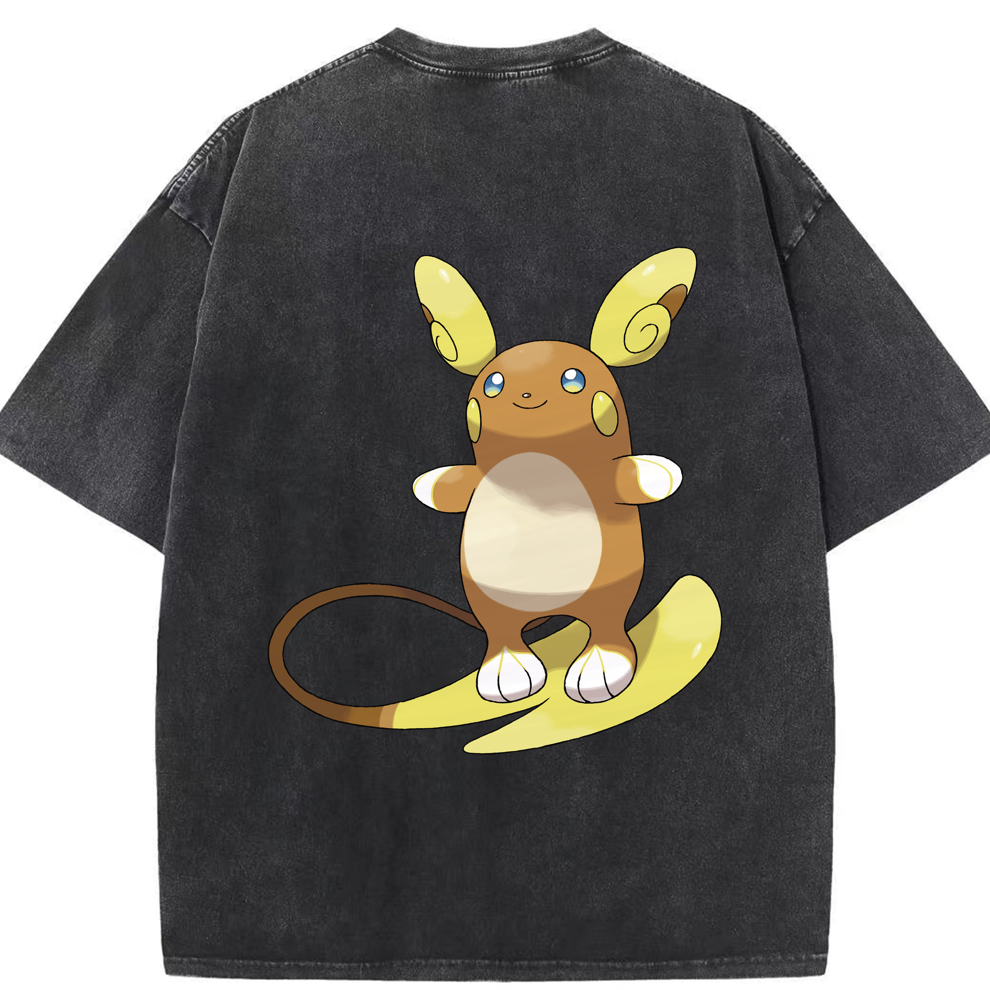 （画像用） ポケットモンスター Pokémon 綿100% ヴィンテージ風 半袖Tシャツ（背面プリント）