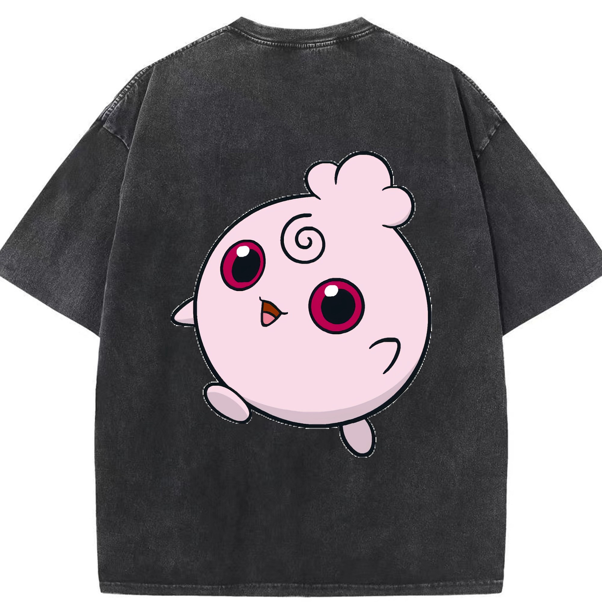 （画像用） ポケットモンスター Pokémon 綿100% ヴィンテージ風 半袖Tシャツ（背面プリント）