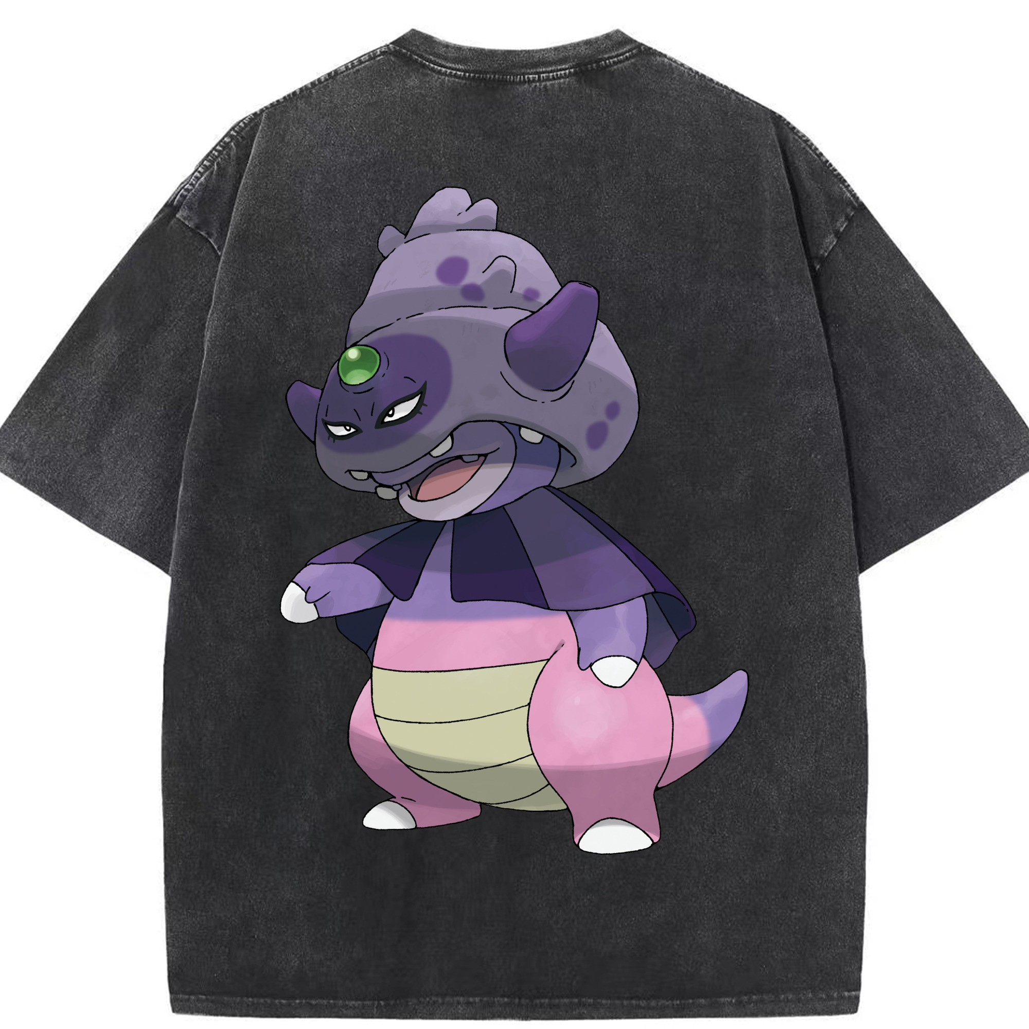 （画像用） ポケットモンスター Pokémon 綿100% ヴィンテージ風 半袖Tシャツ（背面プリント）