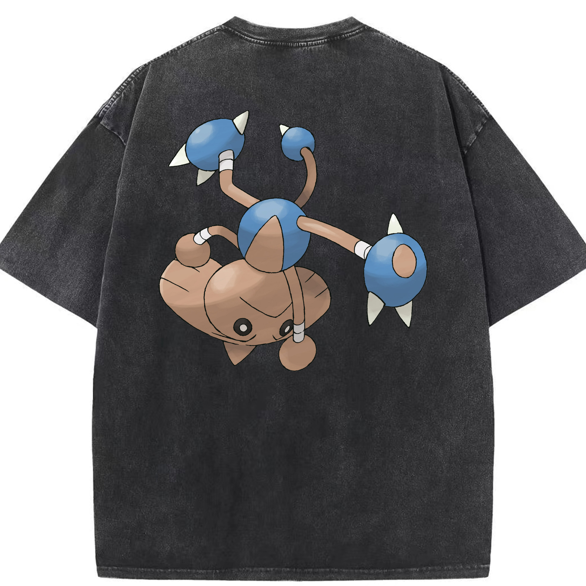 （画像用） ポケットモンスター Pokémon 綿100% ヴィンテージ風 半袖Tシャツ（背面プリント）