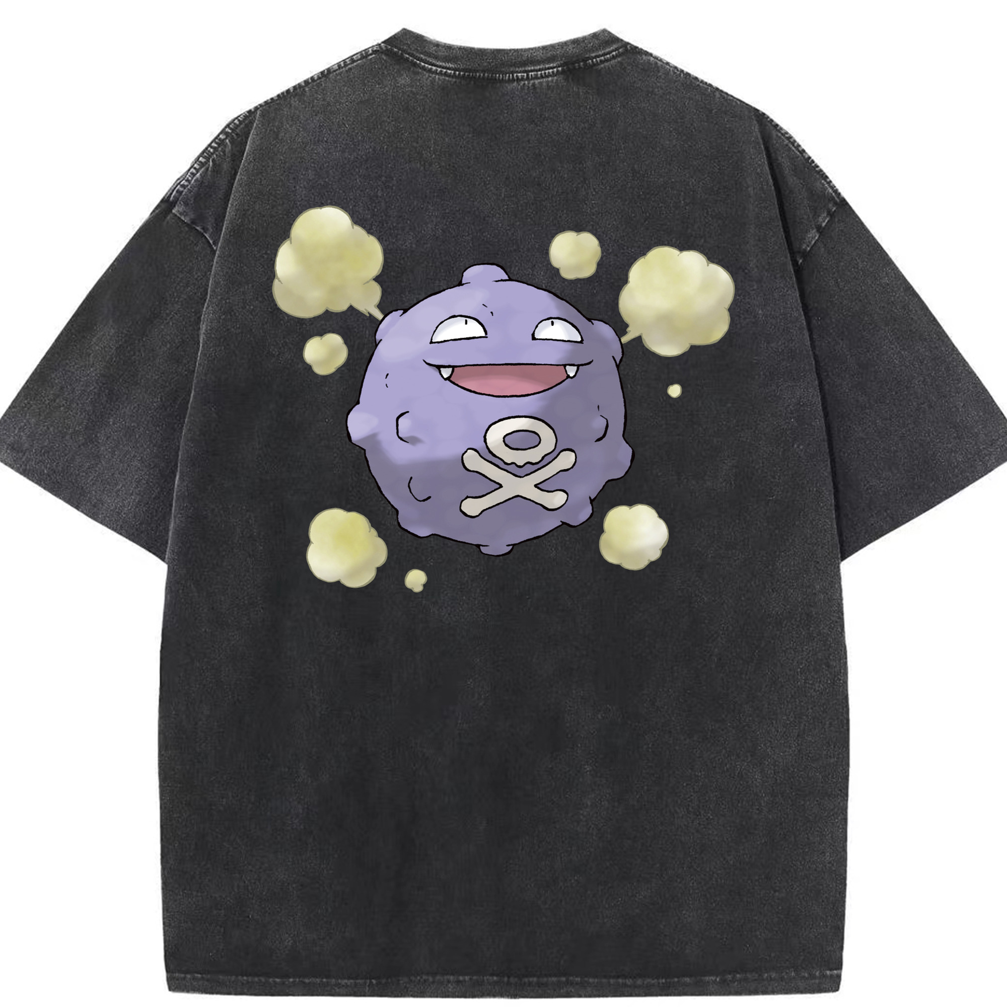 （画像用） ポケットモンスター Pokémon 綿100% ヴィンテージ風 半袖Tシャツ（背面プリント）
