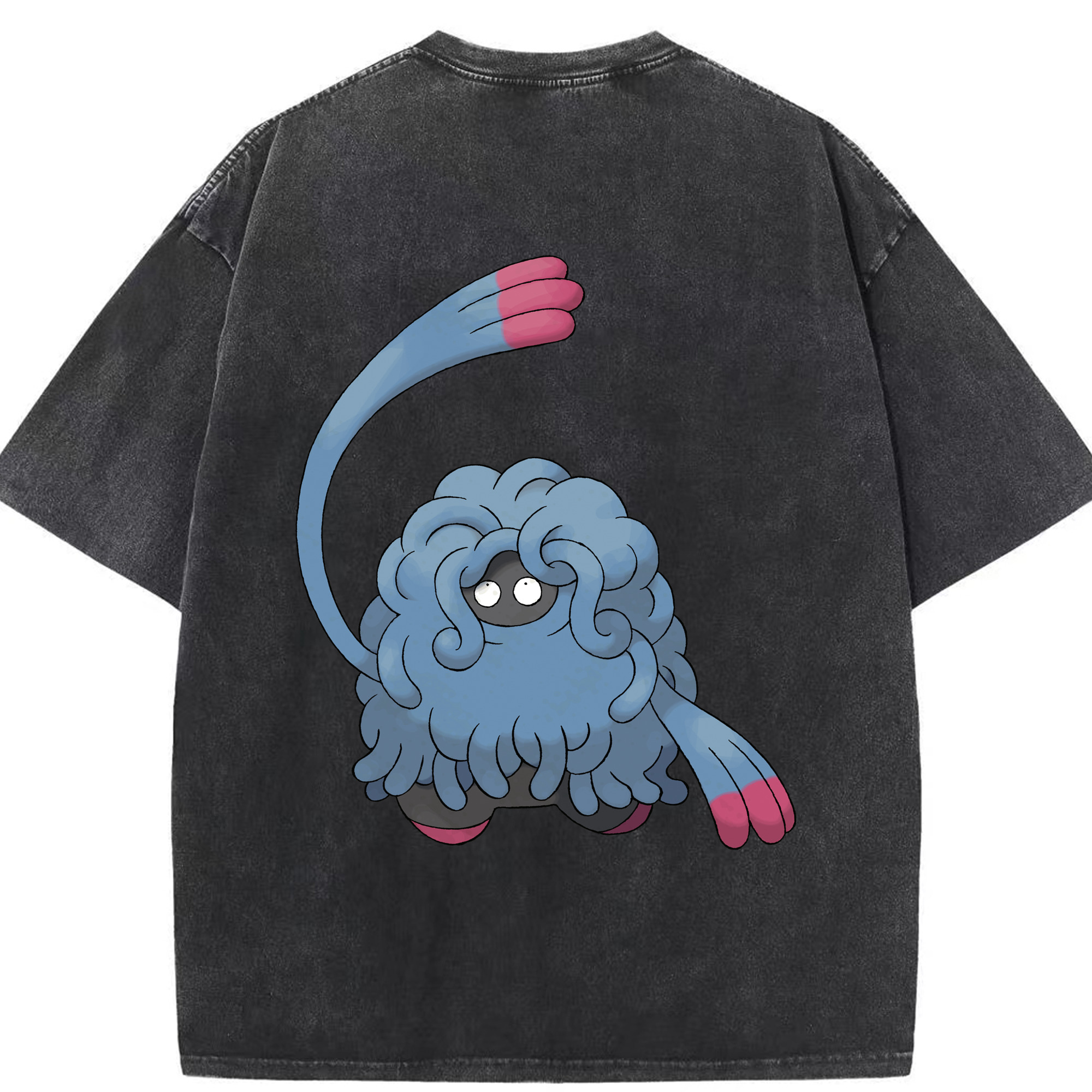 （画像用） ポケットモンスター Pokémon 綿100% ヴィンテージ風 半袖Tシャツ（背面プリント）