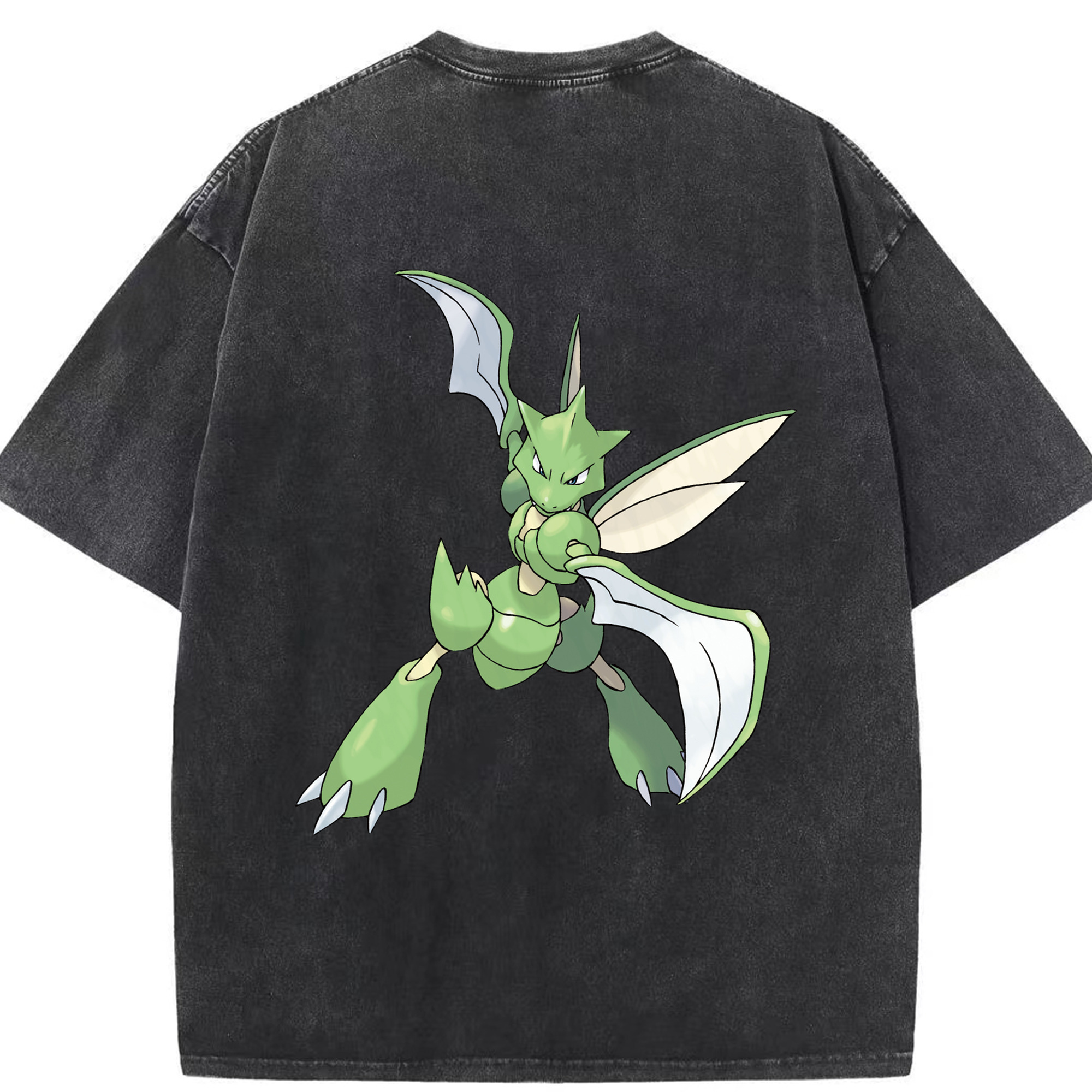 （画像用） ポケットモンスター Pokémon 綿100% ヴィンテージ風 半袖Tシャツ（背面プリント）